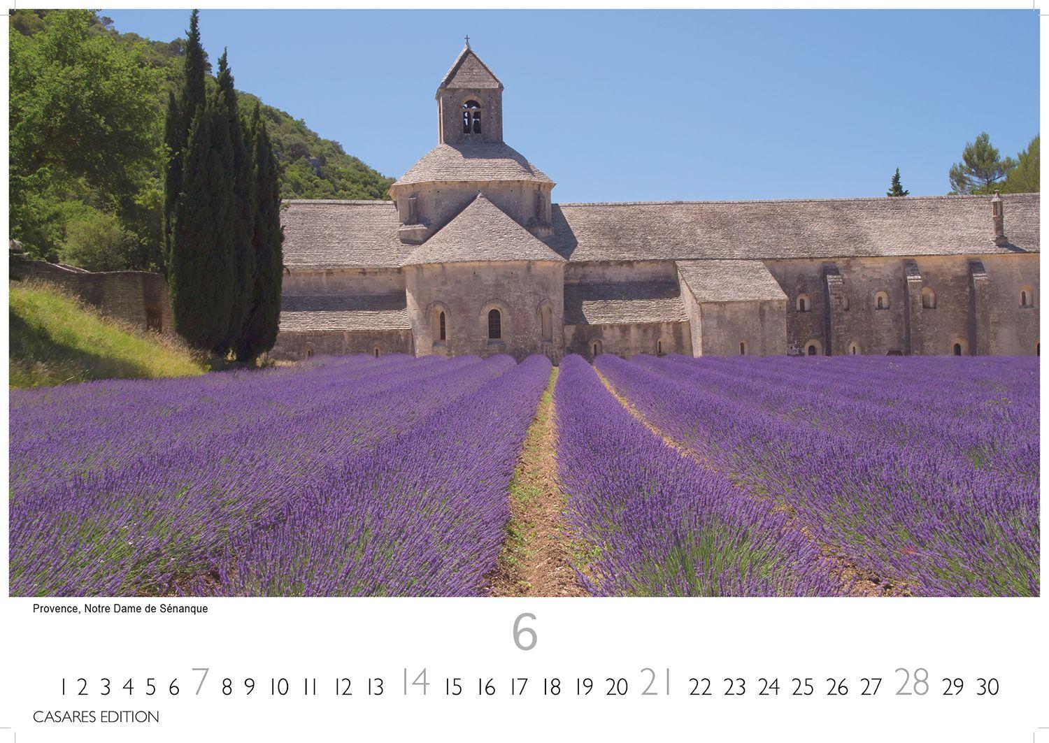 Beispielinhalt (Bild) Frankreich Kalender 2026 - Wandkalender | Fotokalender Frankreich 24x35cm - 12 beeindruckende Highlights von der Schönheit Frankreichs