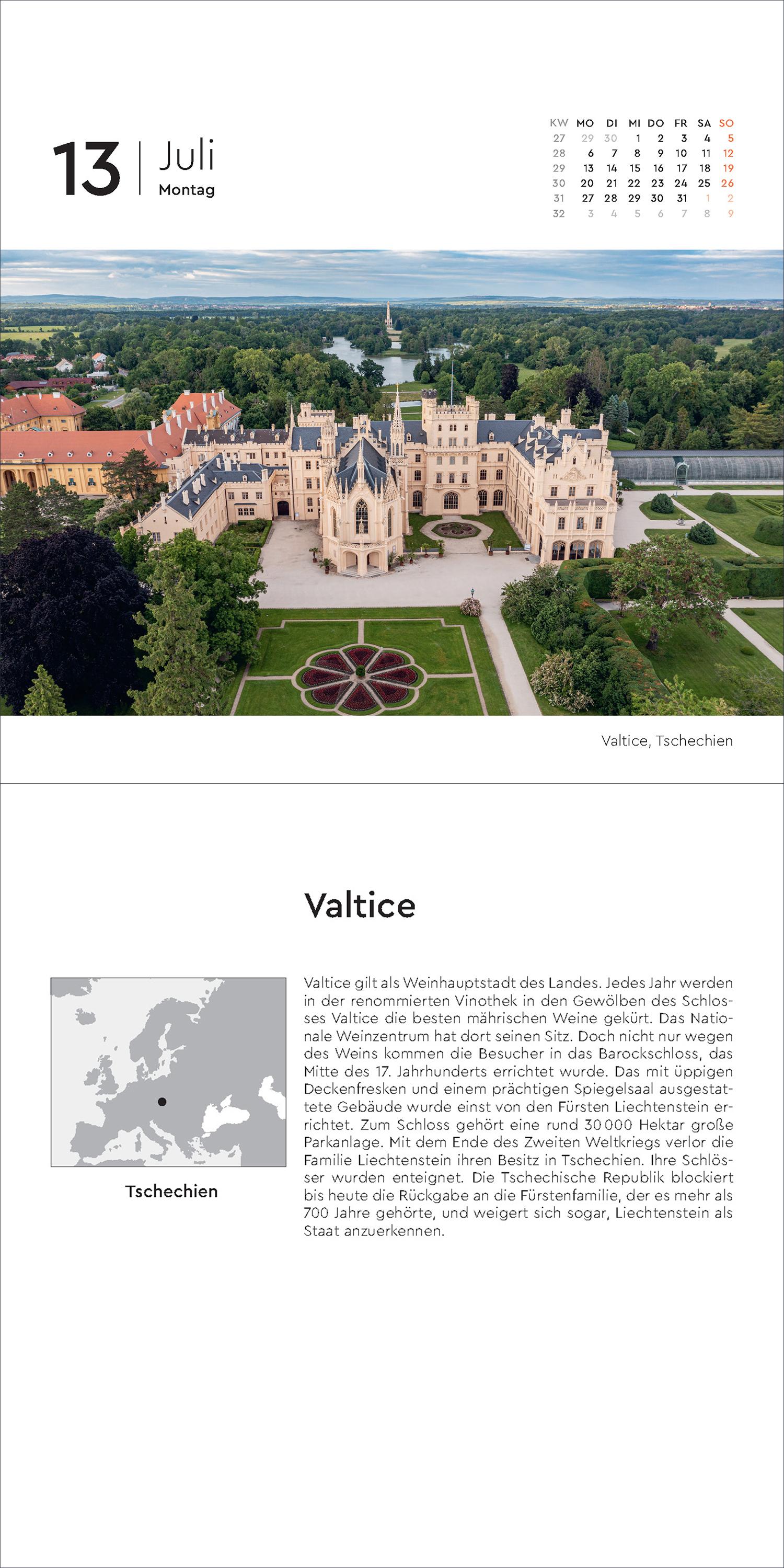 Beispielinhalt (Bild) Schönes Europa - KUNTH 365-Tage-Abreißkalender 2026