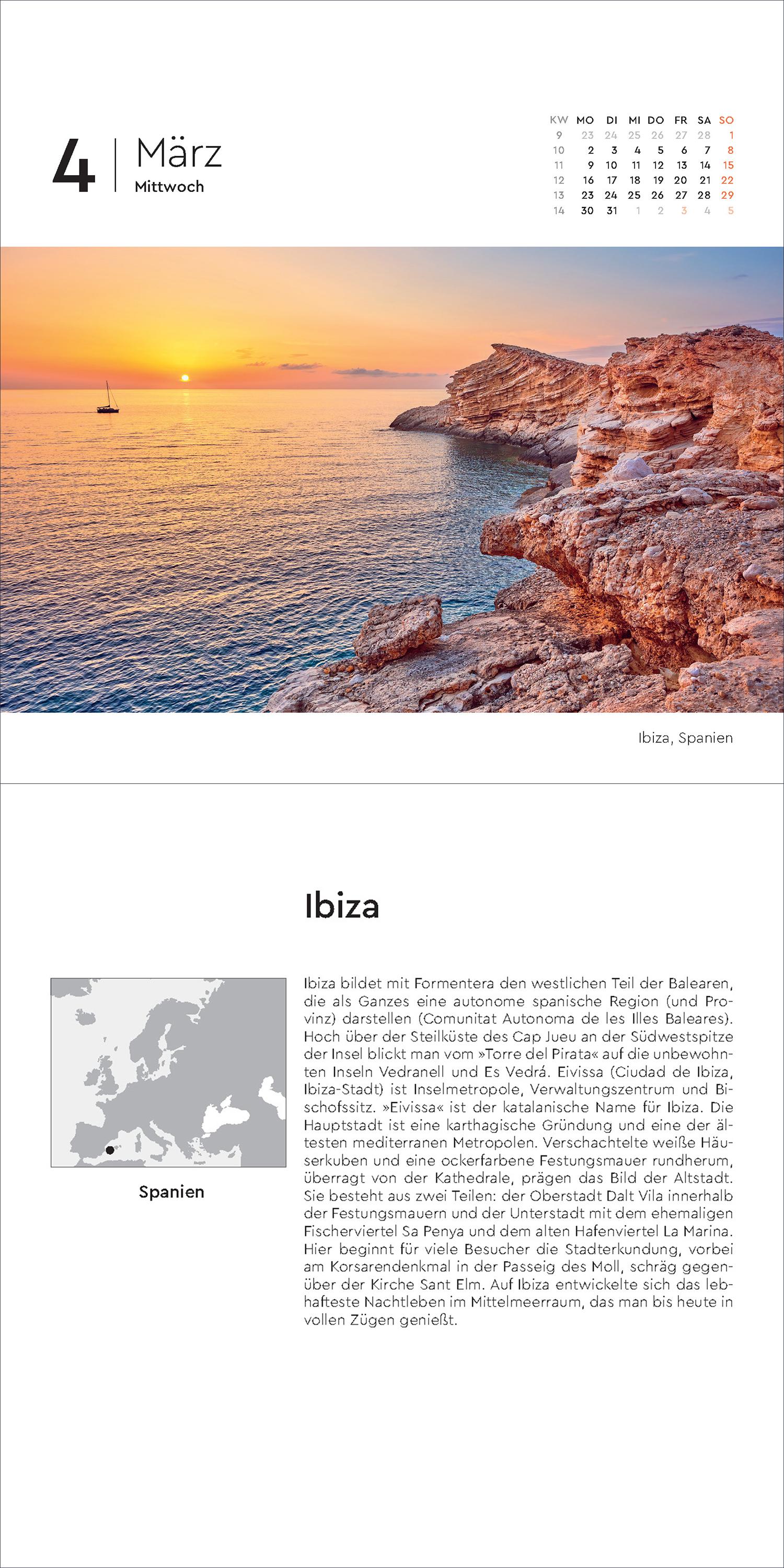 Beispielinhalt (Bild) Schönes Europa - KUNTH 365-Tage-Abreißkalender 2026