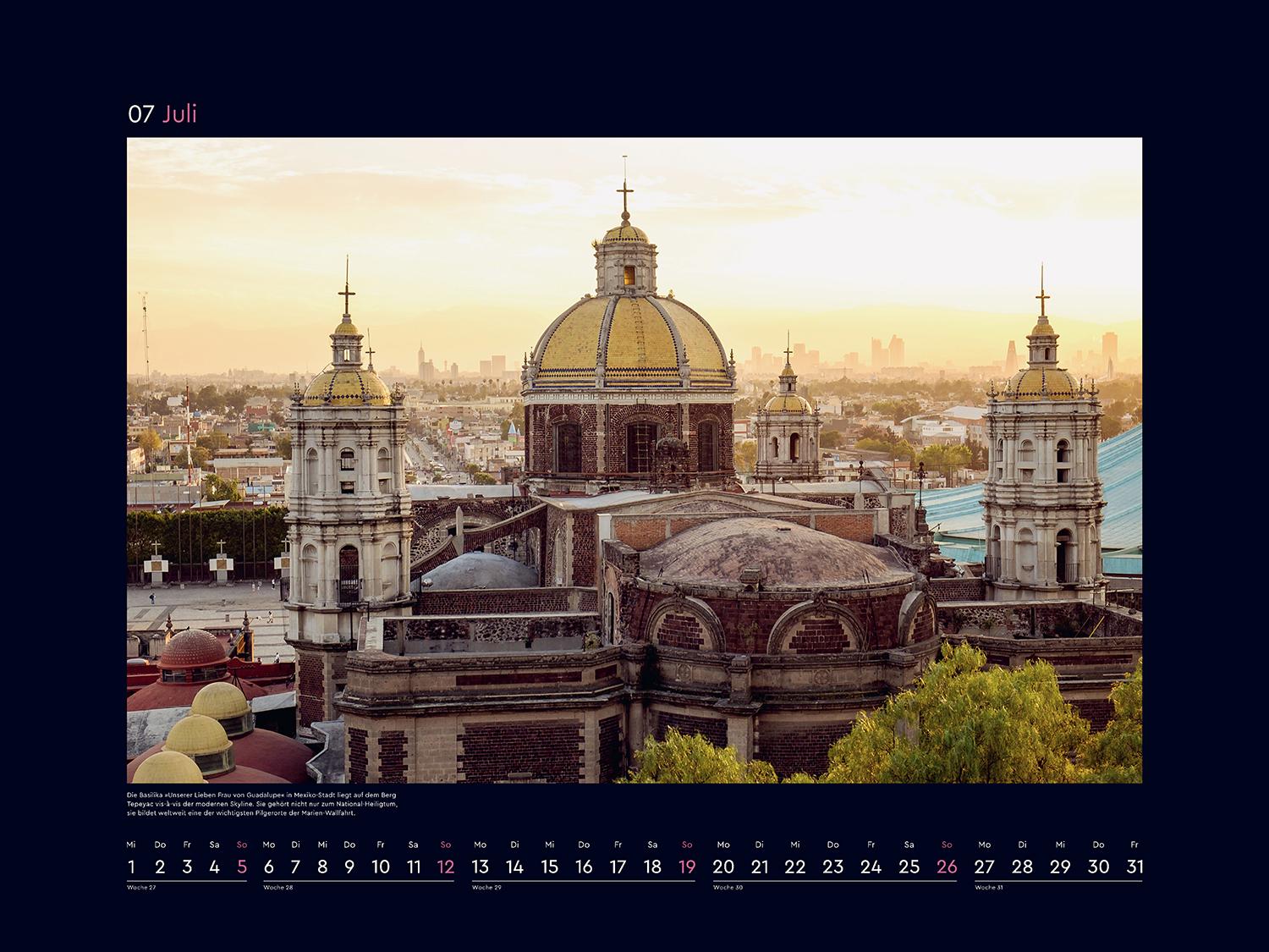 Beispielinhalt (Bild) Metropolen - KUNTH Wandkalender 2026