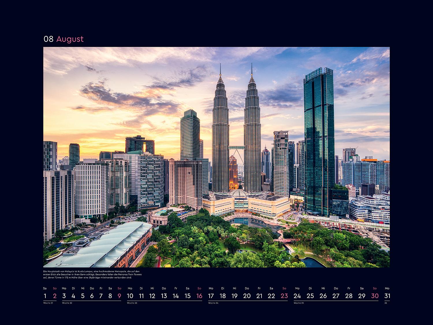 Beispielinhalt (Bild) Metropolen - KUNTH Wandkalender 2026