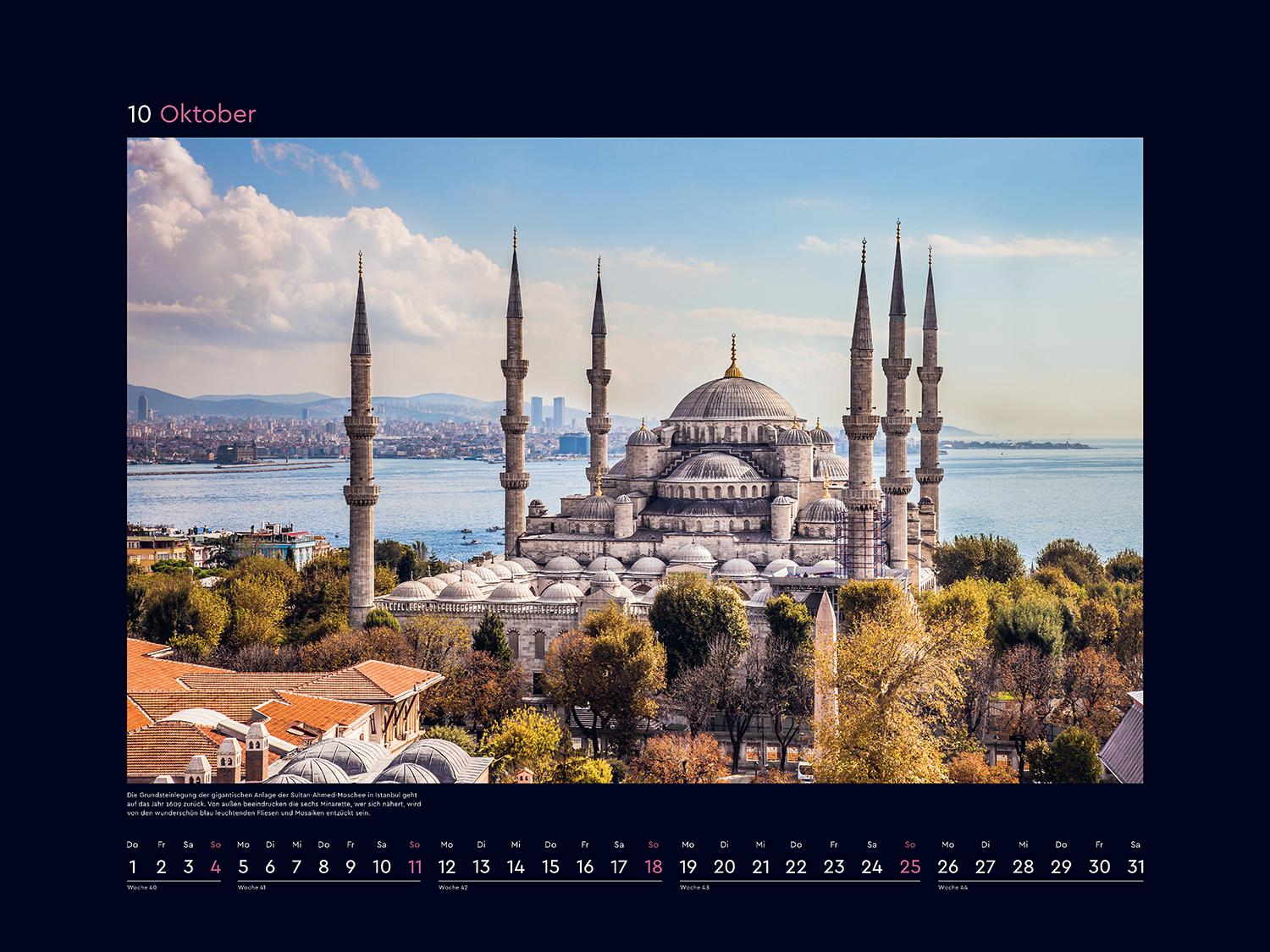 Beispielinhalt (Bild) Metropolen - KUNTH Wandkalender 2026