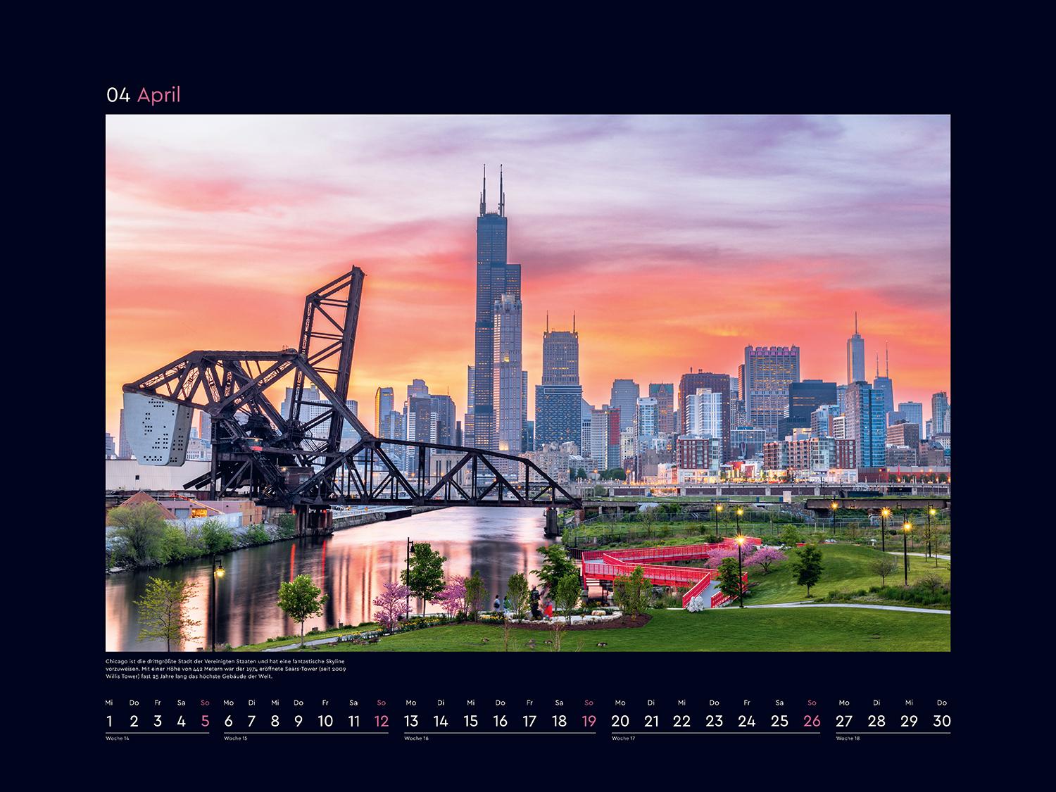 Beispielinhalt (Bild) Metropolen - KUNTH Wandkalender 2026