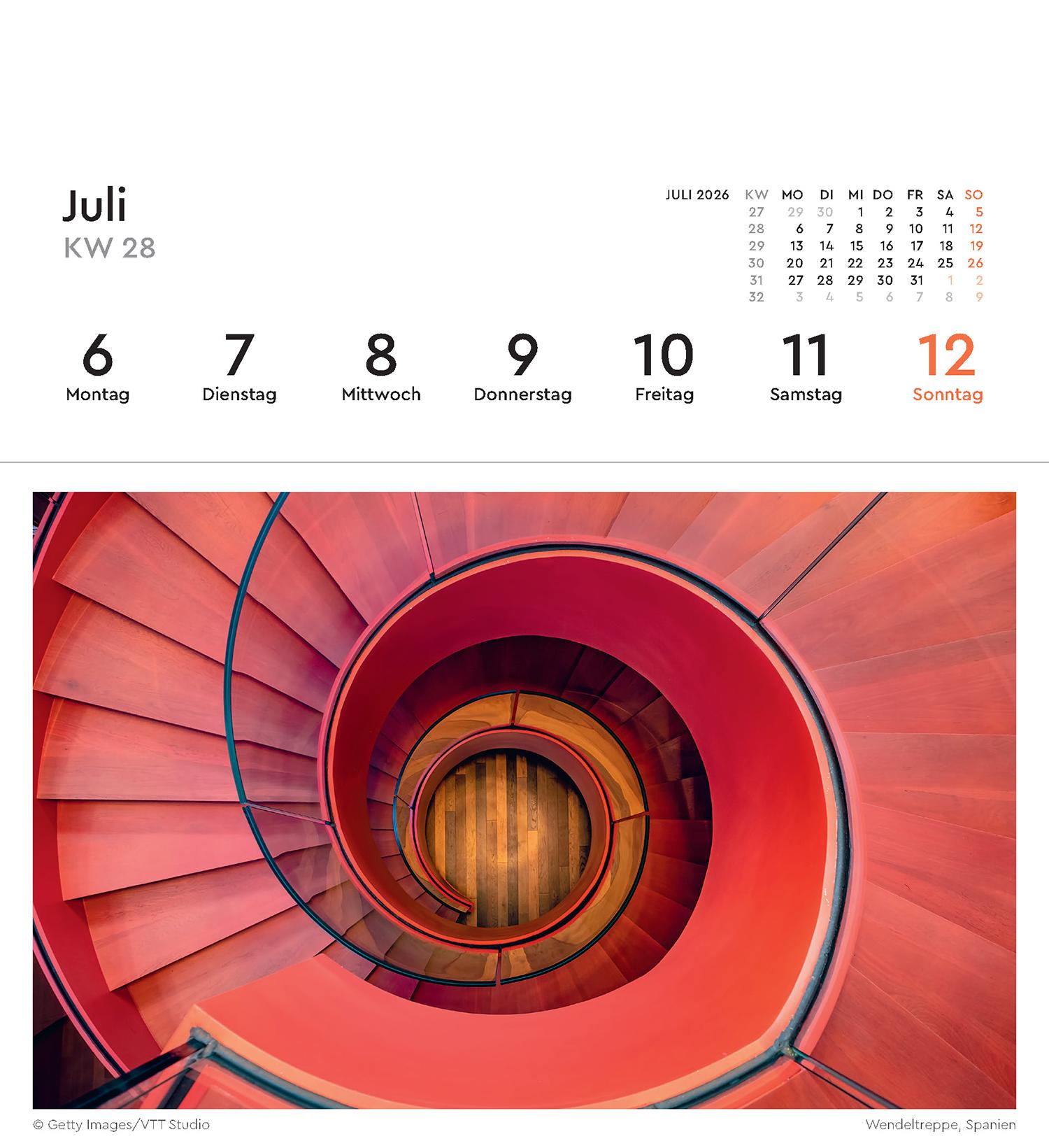 Beispielinhalt (Bild) Perspektivwechsel - KUNTH Postkartenkalender 2026