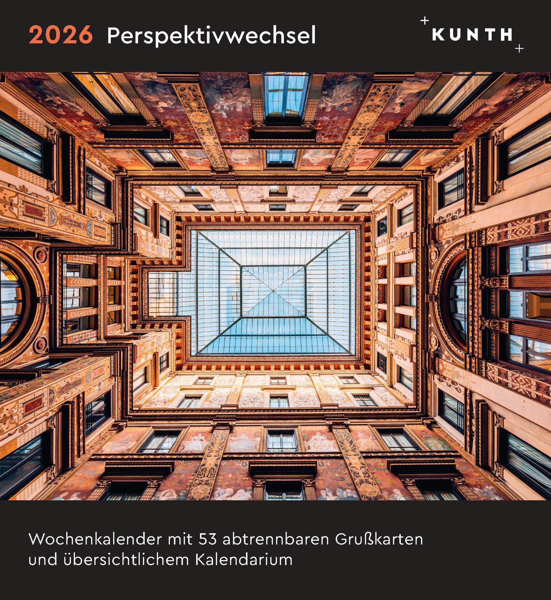 Vorderes Coverbild Perspektivwechsel - KUNTH Postkartenkalender 2026