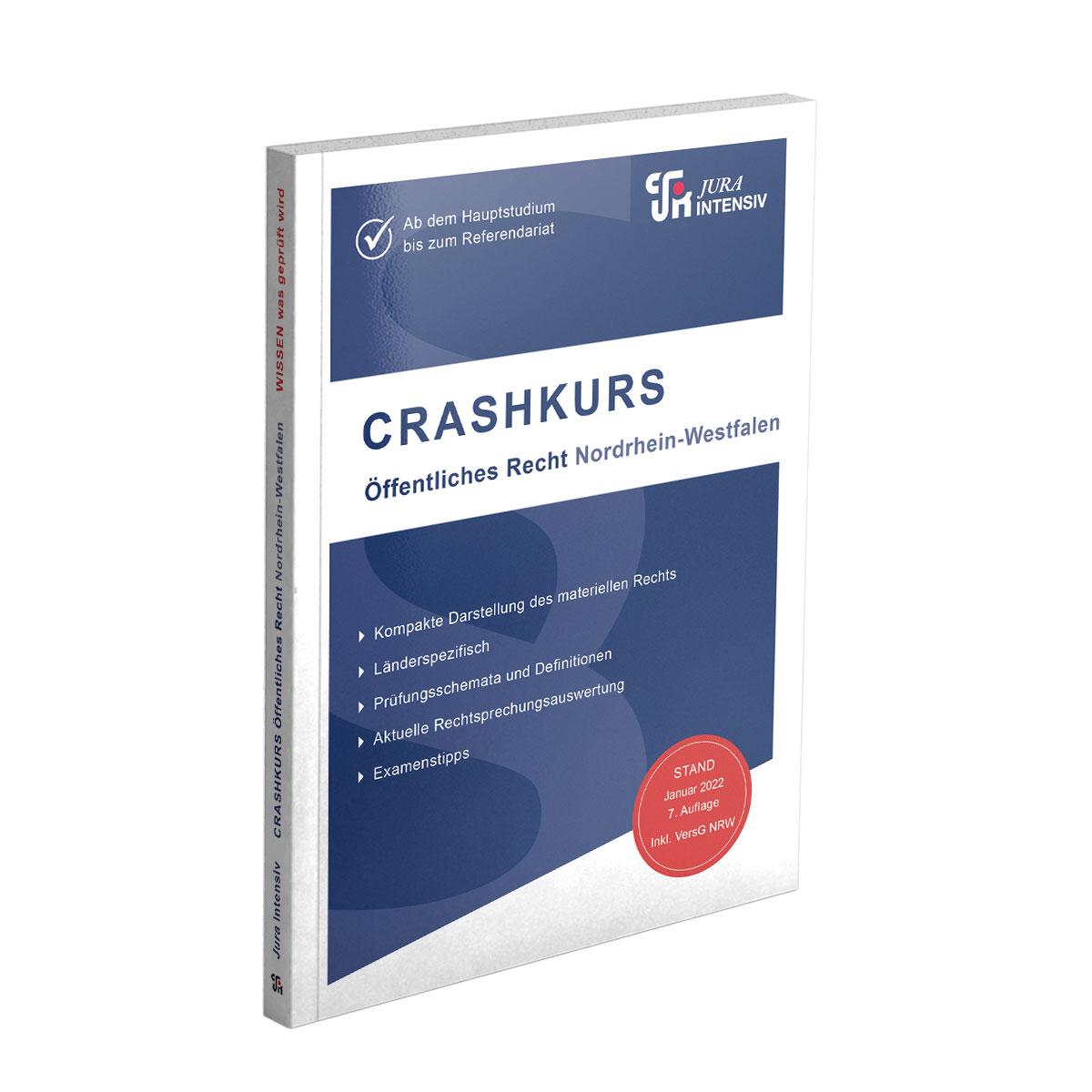 Vorderes Coverbild CRASHKURS Öffentliches Recht - NRW