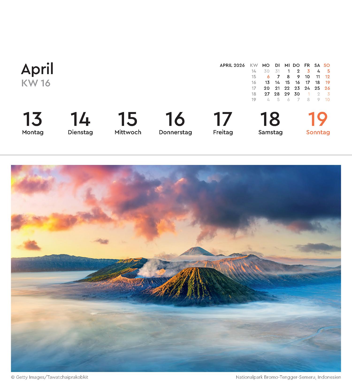 Beispielinhalt (Bild) Schätze der Natur - KUNTH Postkartenkalender 2026