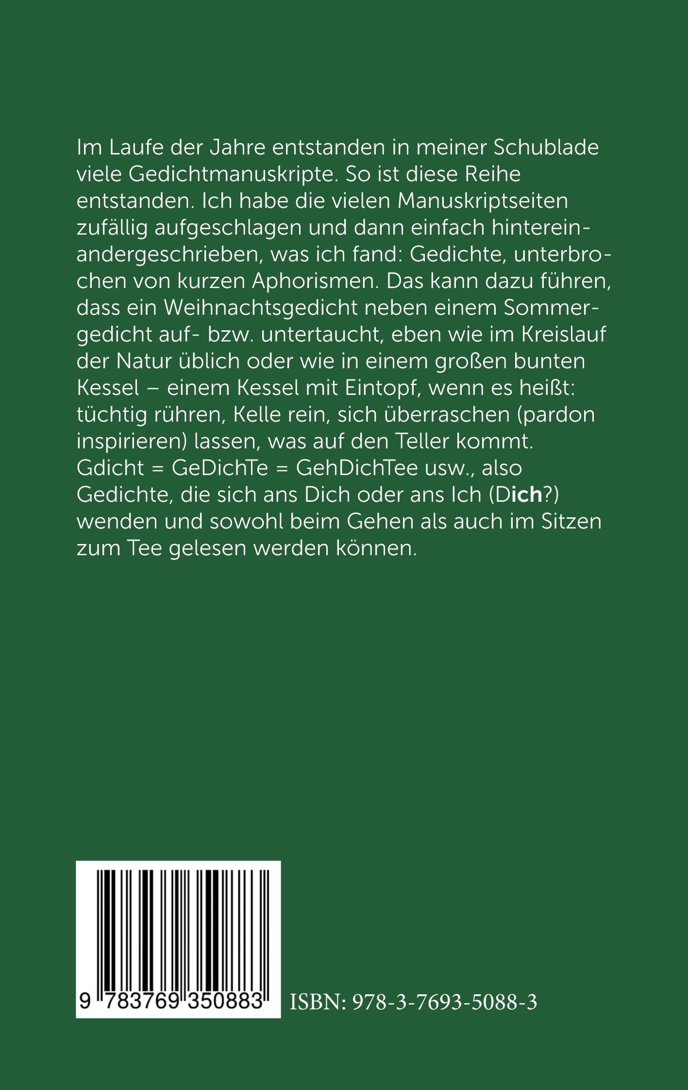 Rückseitencover Ein Kessel Bunte Gedichte