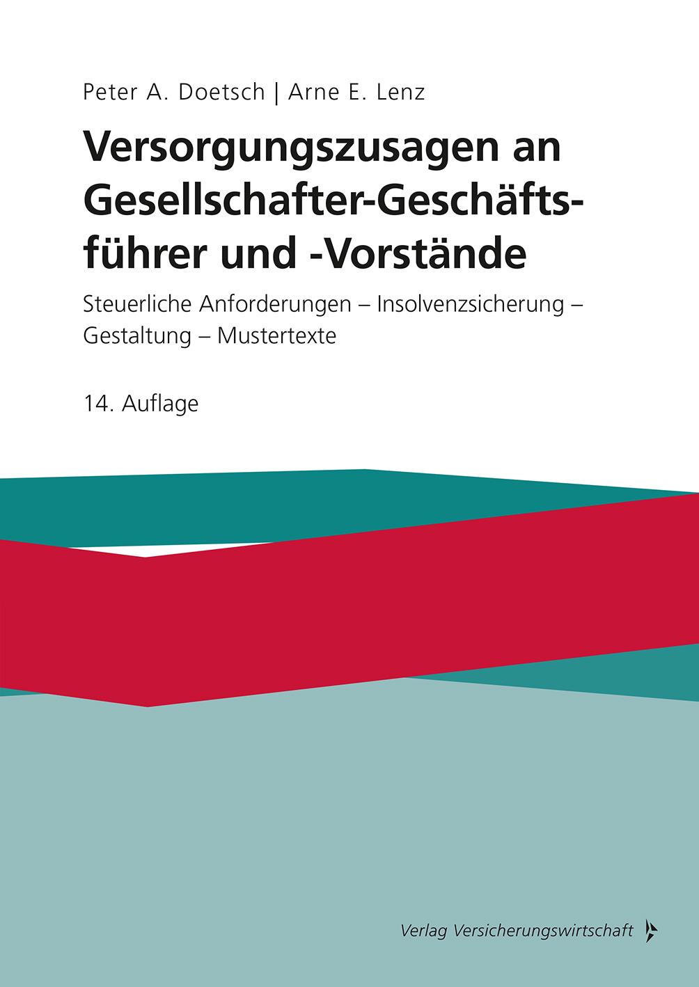 Vorderes Coverbild Versorgungszusagen an Gesellschafter-Geschäftsführer und -Vorstände