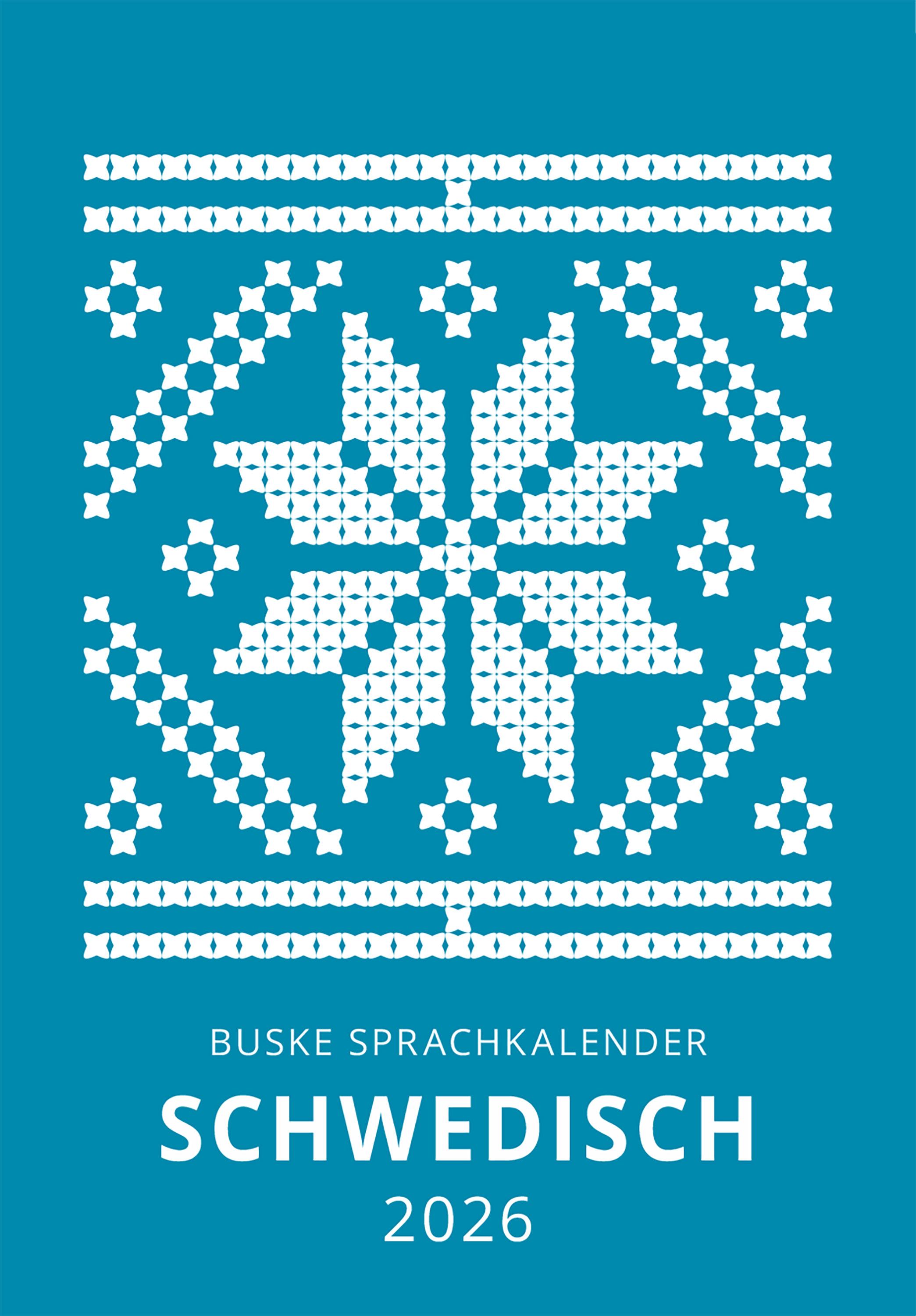 Vorderes Coverbild Sprachkalender Schwedisch 2026