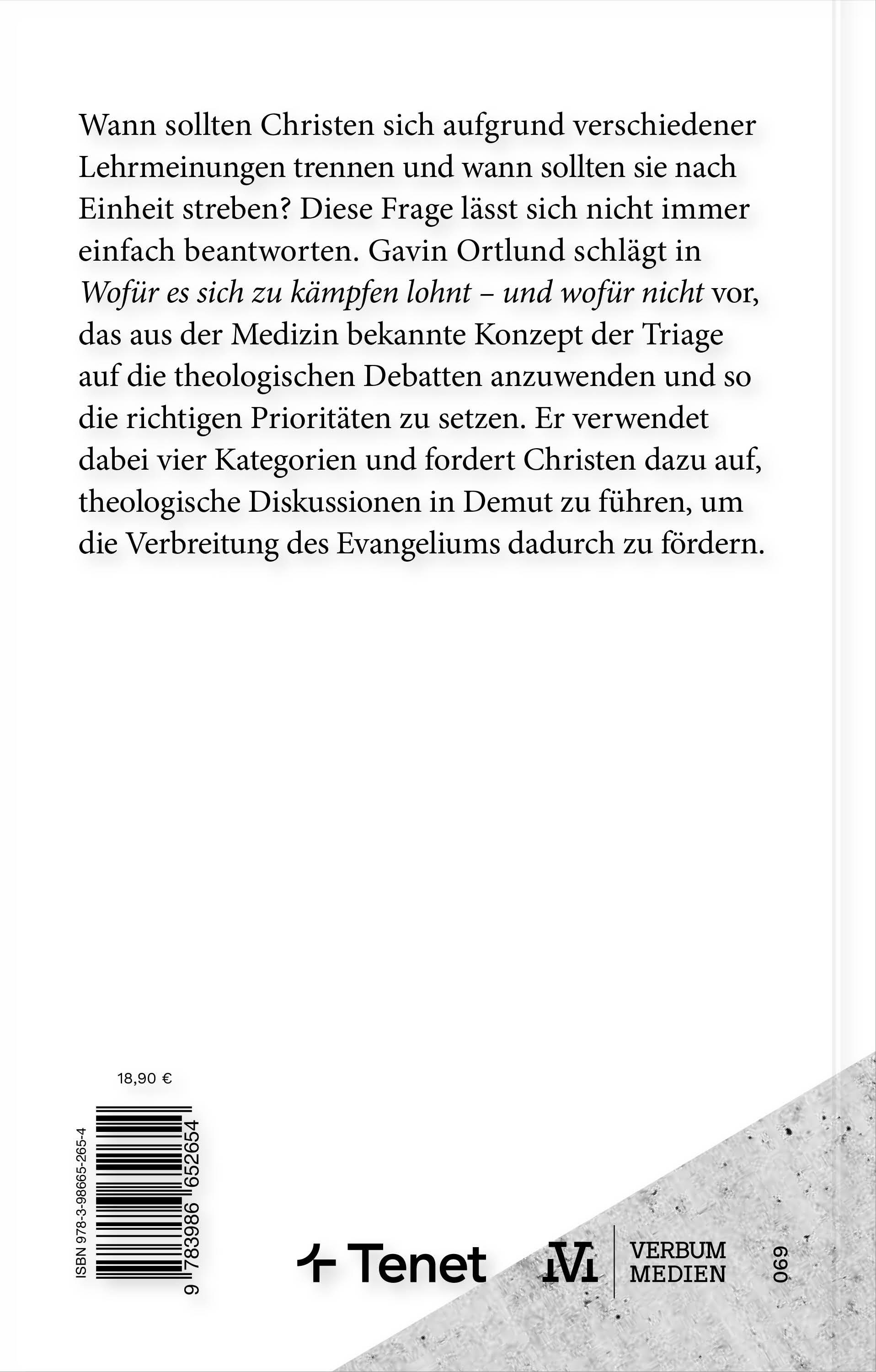 Rückseitencover Wofür es sich zu kämpfen lohnt - und wofür nicht