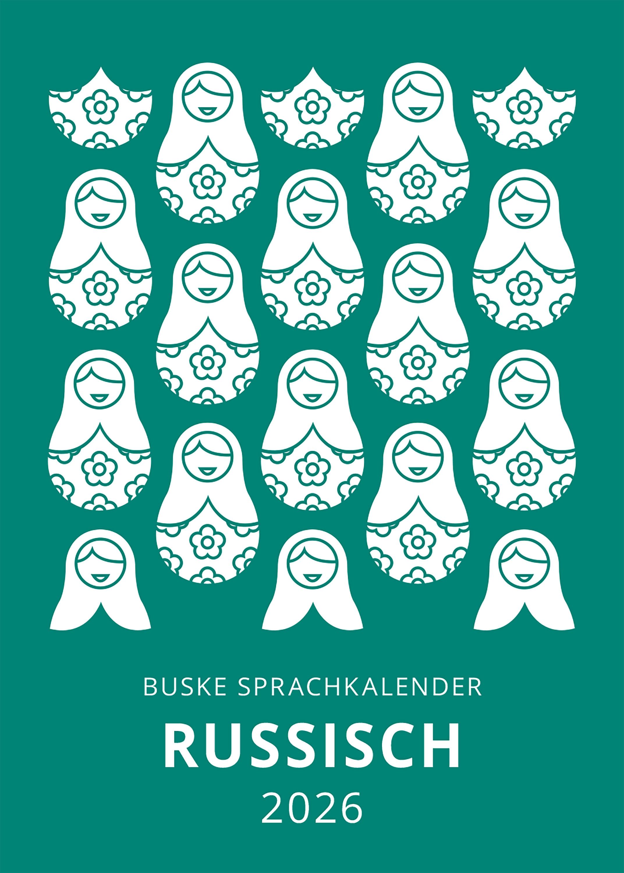 Vorderes Coverbild Sprachkalender Russisch 2026