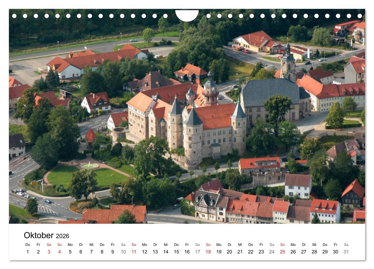 Beispielinhalt (Bild) Thüringen - mit Abstand betrachtet 2026 (Wandkalender 2026 DIN A4 quer), CALVENDO Monatskalender