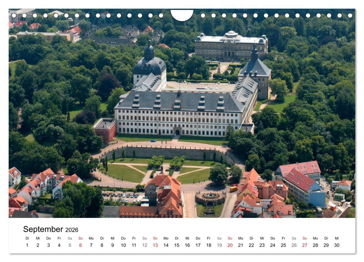 Beispielinhalt (Bild) Thüringen - mit Abstand betrachtet 2026 (Wandkalender 2026 DIN A4 quer), CALVENDO Monatskalender