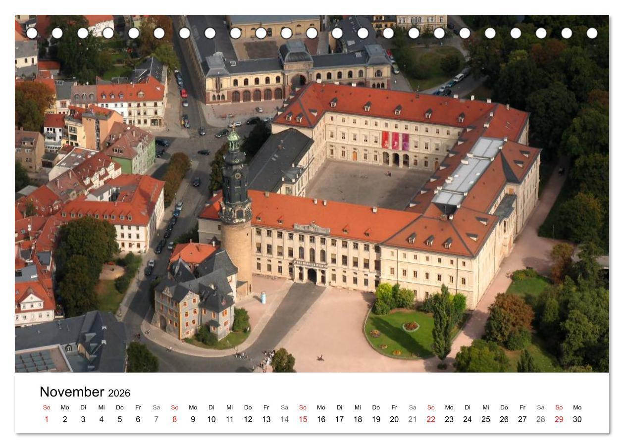 Beispielinhalt (Bild) Thüringen - mit Abstand betrachtet 2026 (Tischkalender 2026 DIN A5 quer), CALVENDO Monatskalender