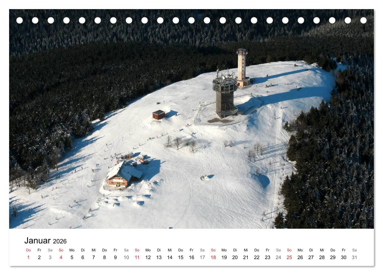 Beispielinhalt (Bild) Thüringen - mit Abstand betrachtet 2026 (Tischkalender 2026 DIN A5 quer), CALVENDO Monatskalender