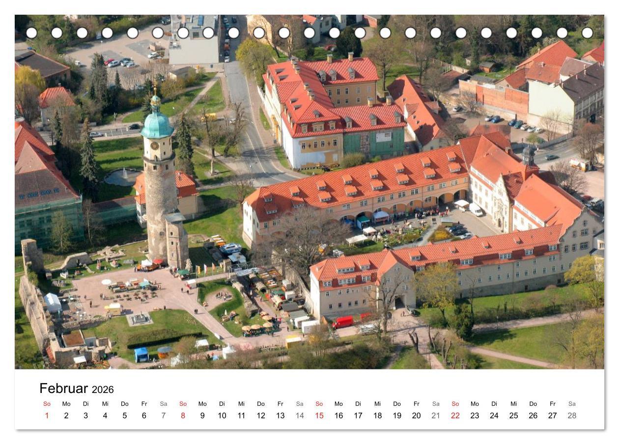 Beispielinhalt (Bild) Thüringen - mit Abstand betrachtet 2026 (Tischkalender 2026 DIN A5 quer), CALVENDO Monatskalender