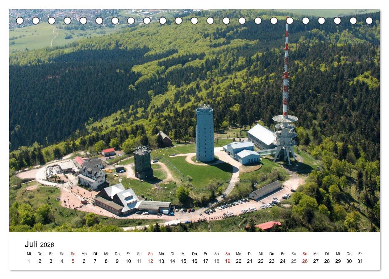 Beispielinhalt (Bild) Thüringen - mit Abstand betrachtet 2026 (Tischkalender 2026 DIN A5 quer), CALVENDO Monatskalender