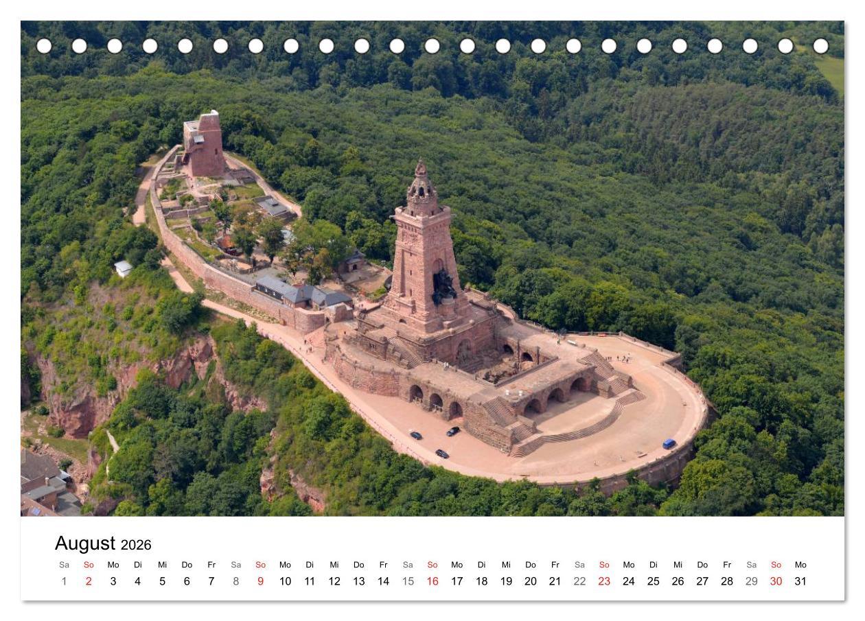 Beispielinhalt (Bild) Thüringen - mit Abstand betrachtet 2026 (Tischkalender 2026 DIN A5 quer), CALVENDO Monatskalender