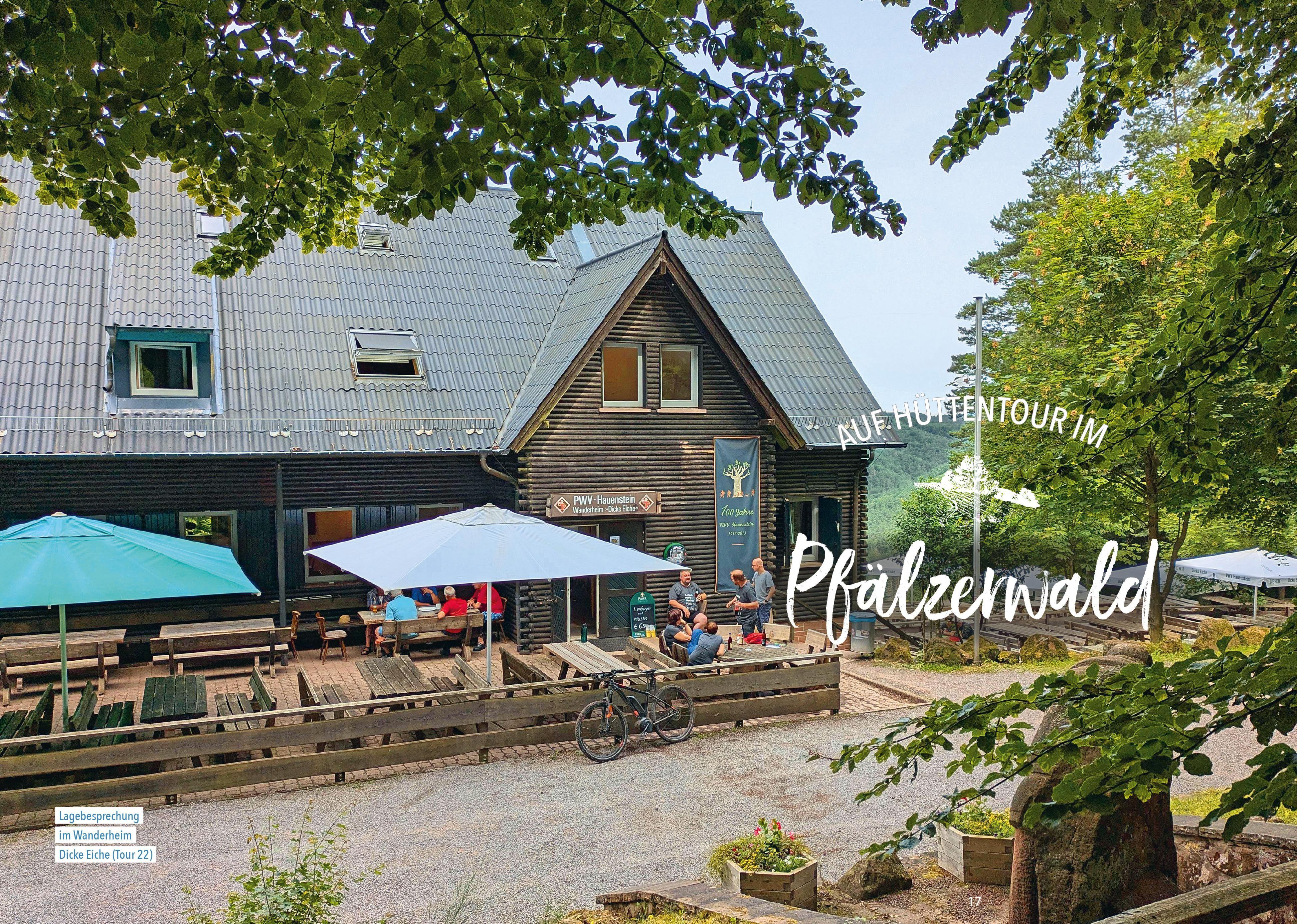 Beispielinhalt (Bild) Hütten-Geheimtipps Pfälzerwald