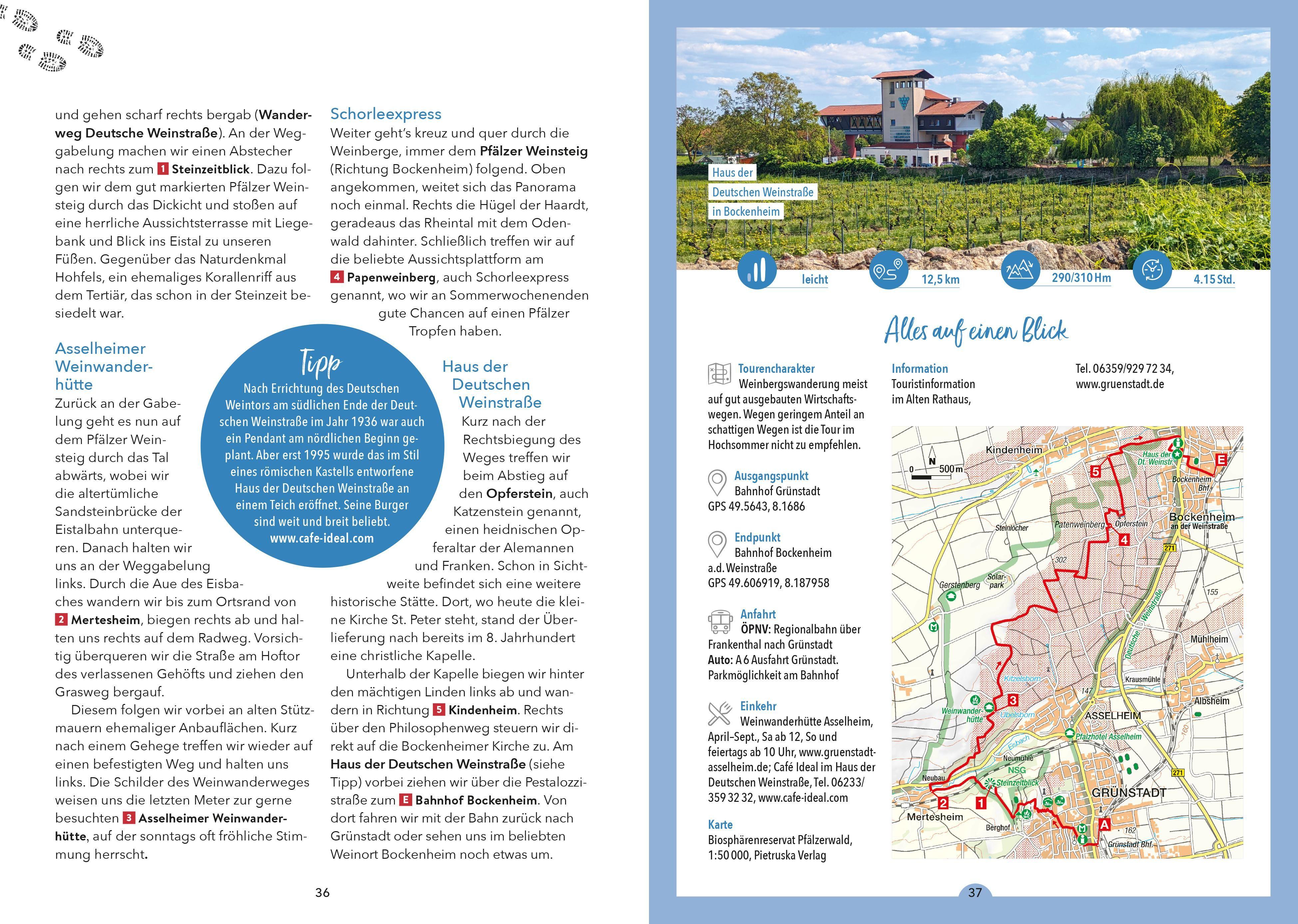 Beispielinhalt (Bild) Hütten-Geheimtipps Pfälzerwald