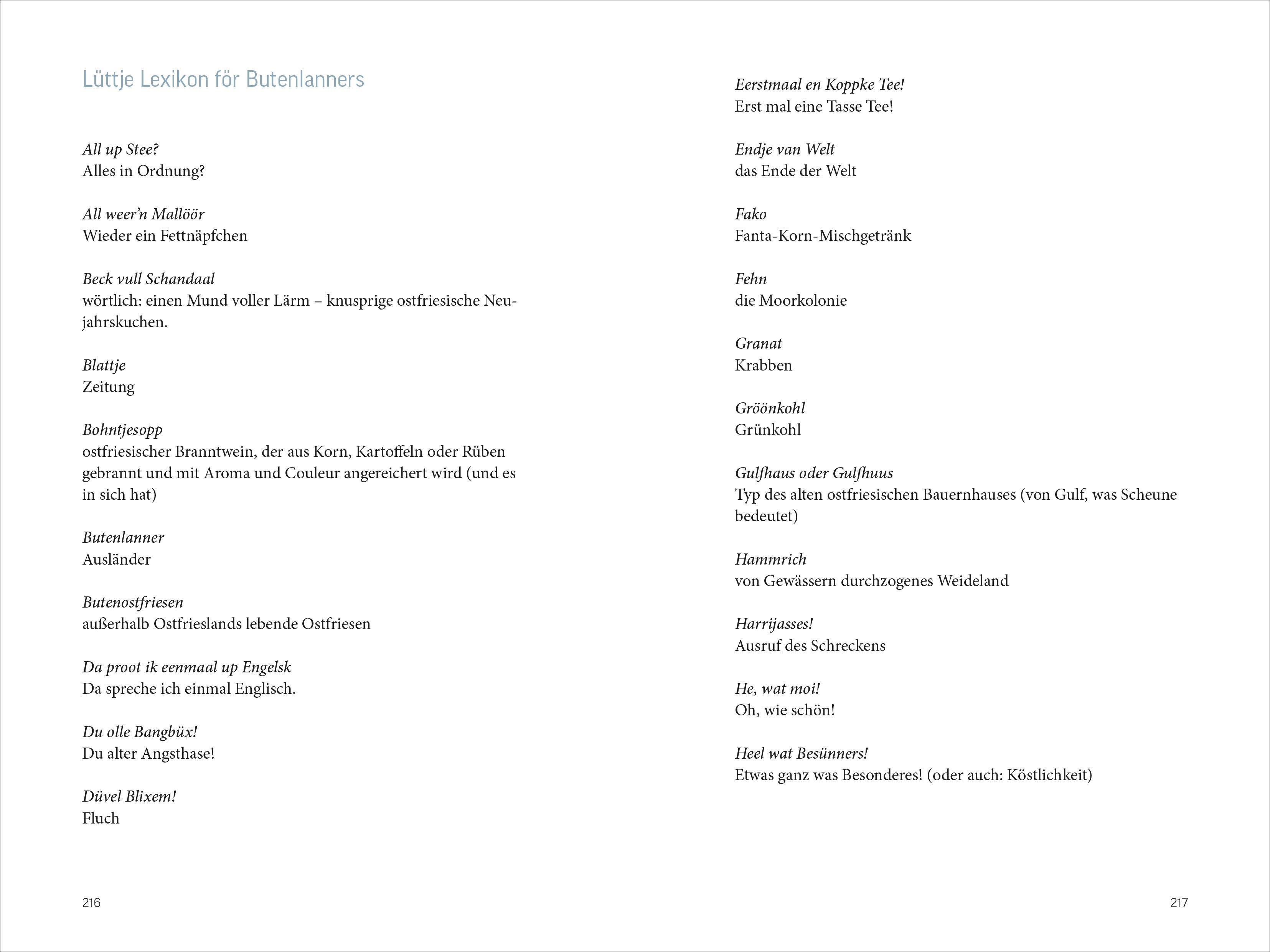 Beispielinhalt (Bild) Fettnäpfchenführer Ostfriesland