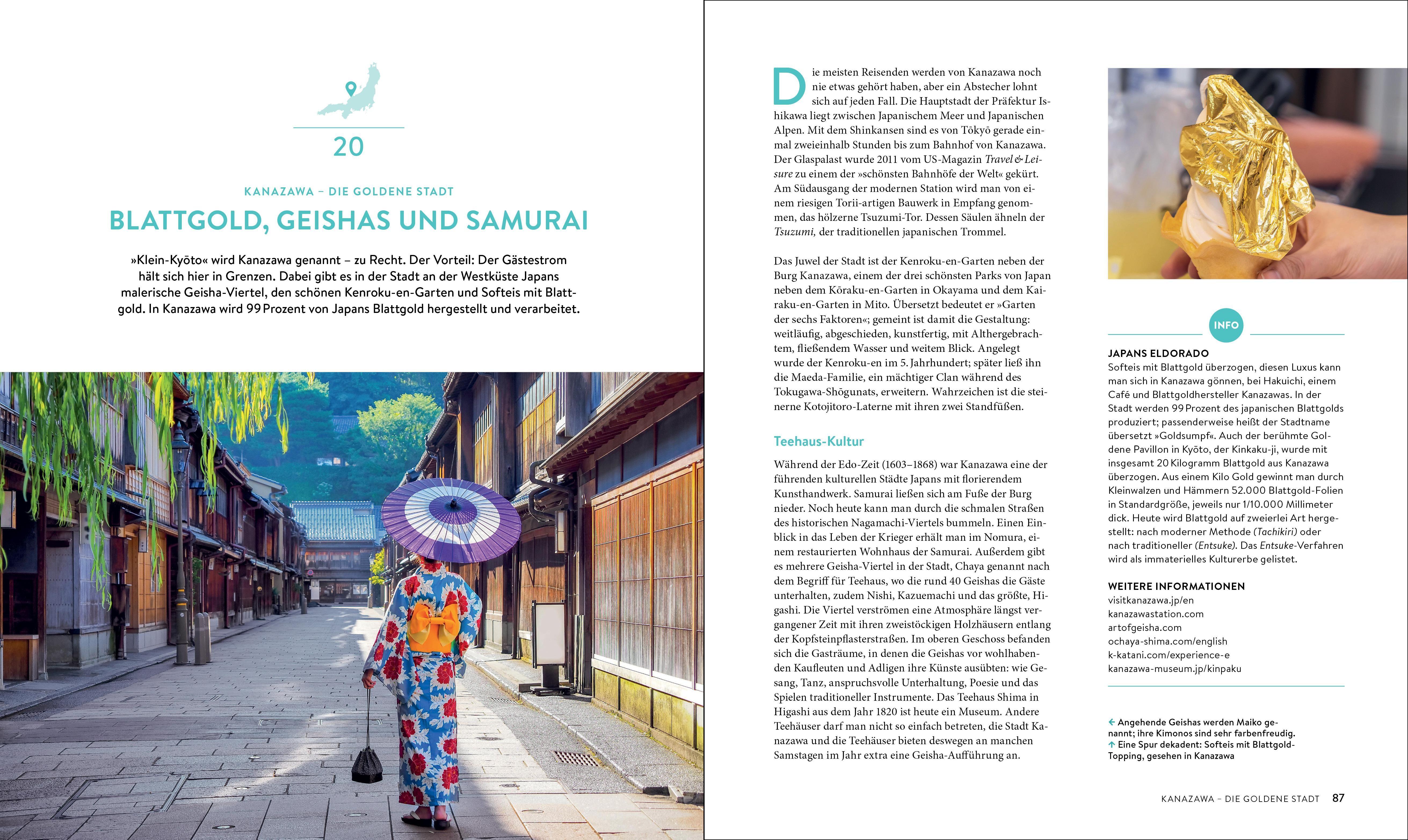 Beispielinhalt (Bild) Secret Places Japan