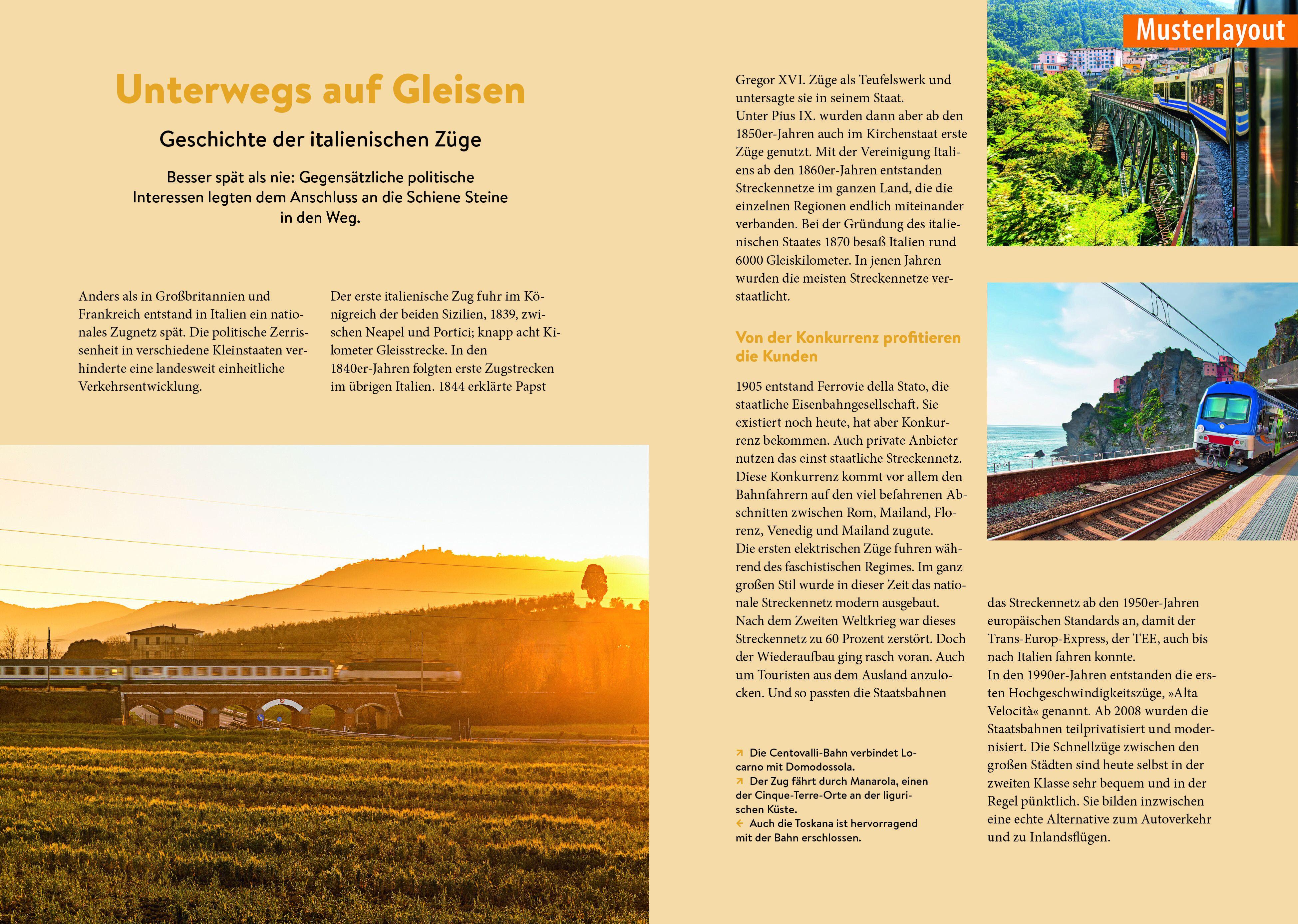 Beispielinhalt (Bild) Guten Morgen, Urlaub!  Europa mit dem Nachtzug