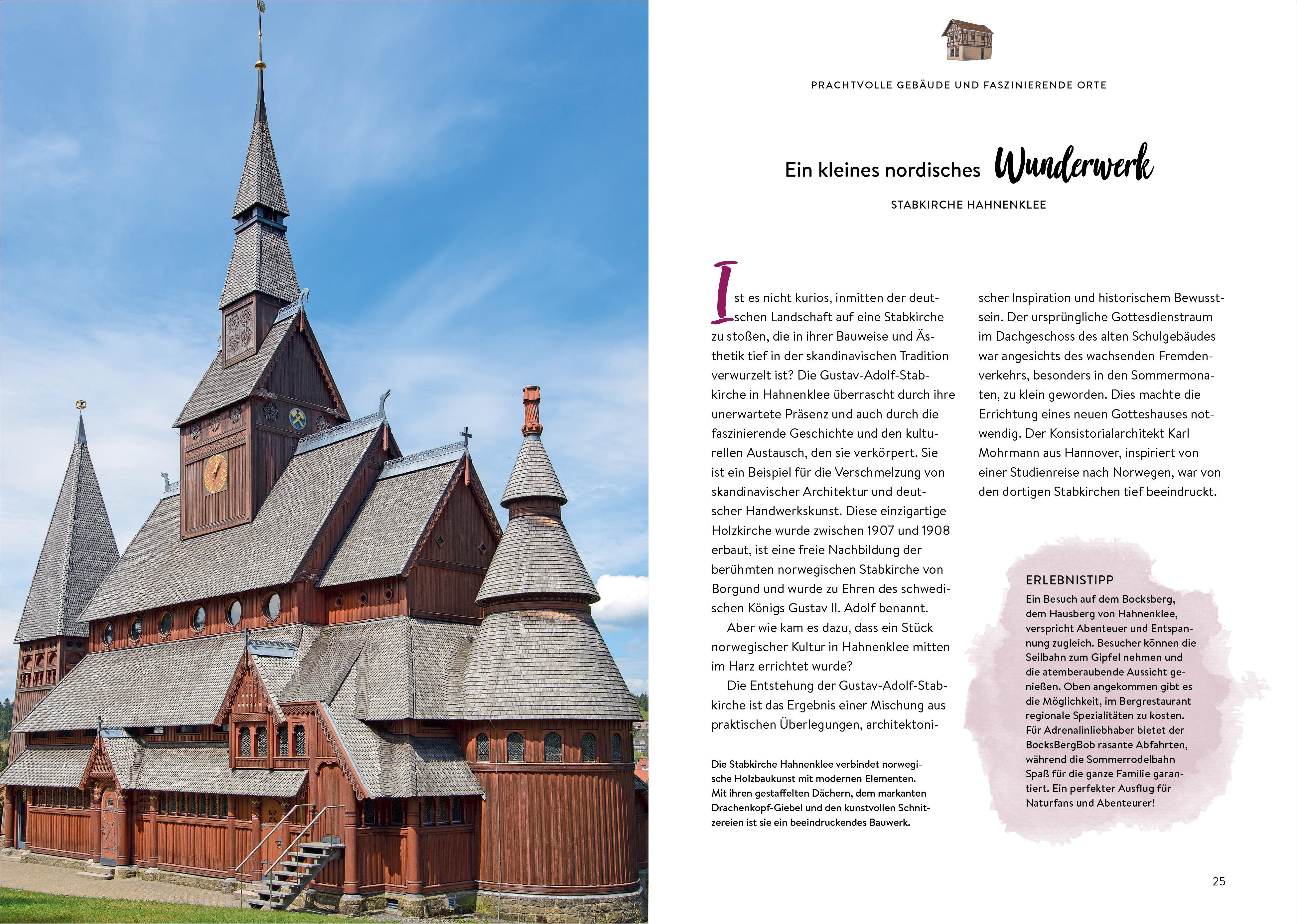 Beispielinhalt (Bild) Das Buch der kuriosen Orte im Harz