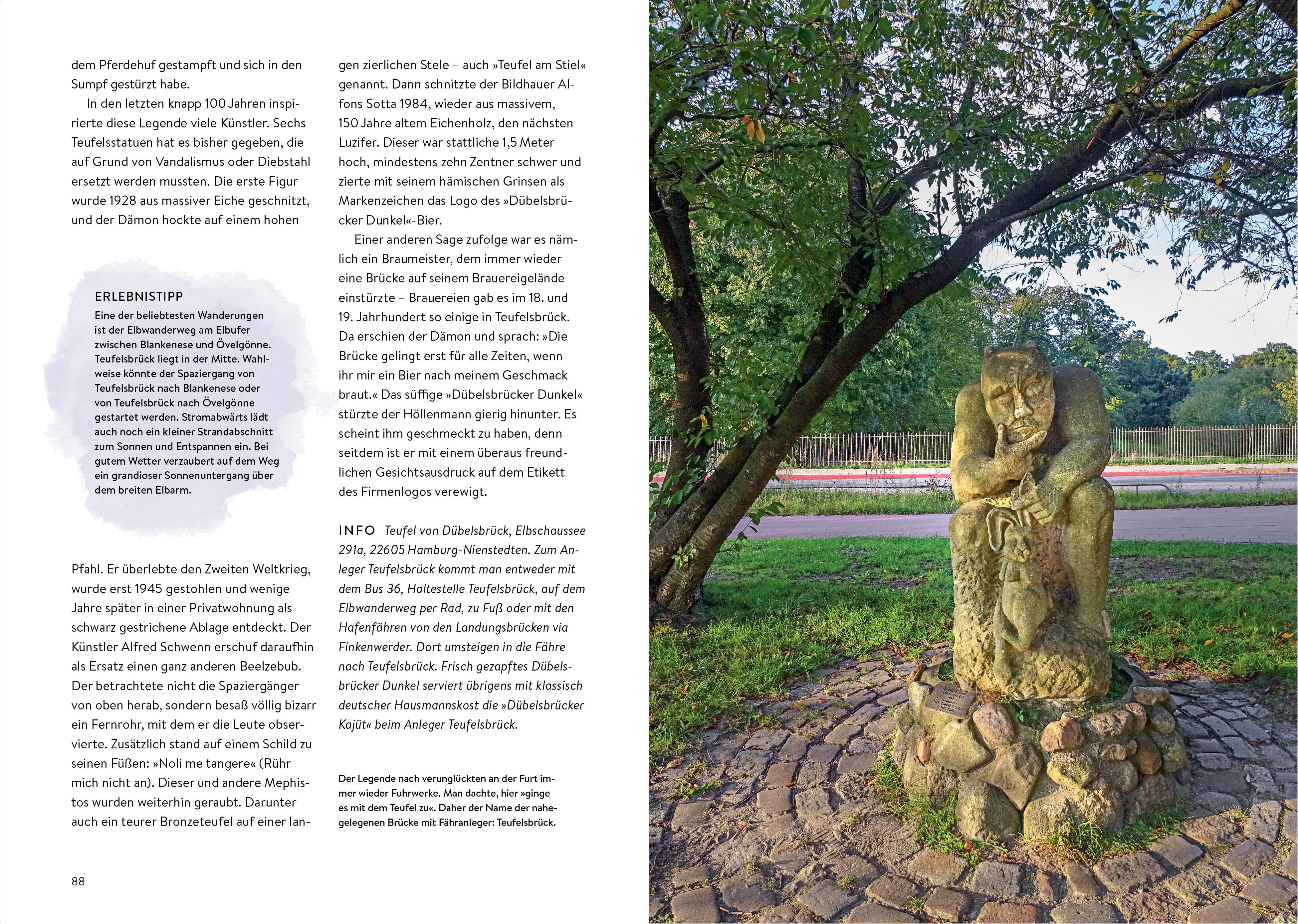 Beispielinhalt (Bild) Das Buch der kuriosen Orte in Hamburg