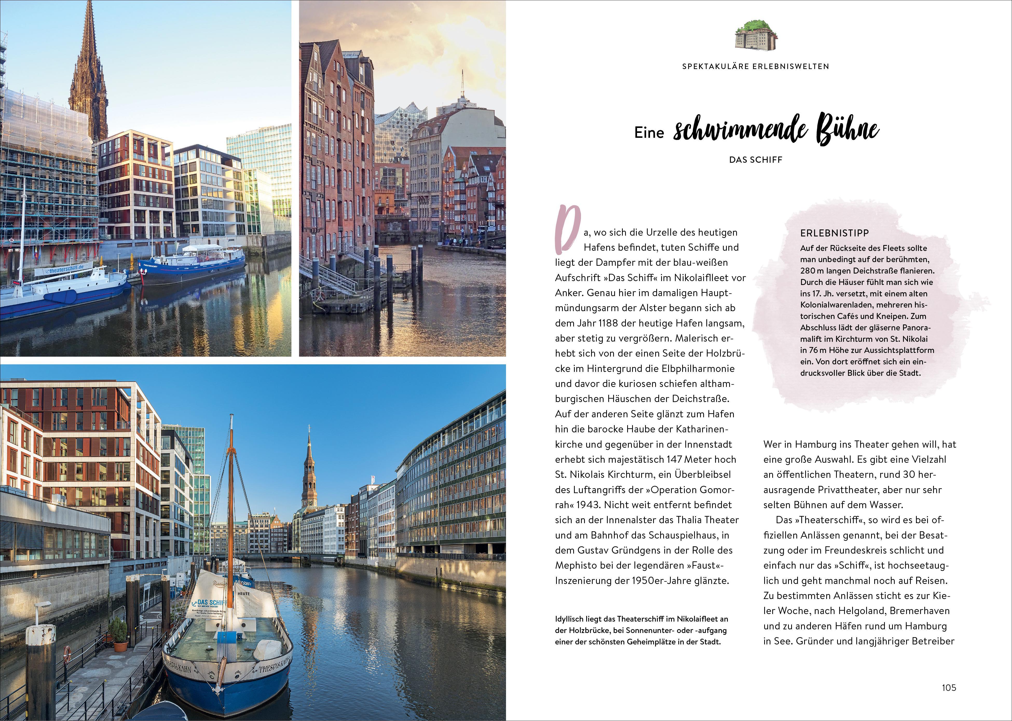 Beispielinhalt (Bild) Das Buch der kuriosen Orte in Hamburg