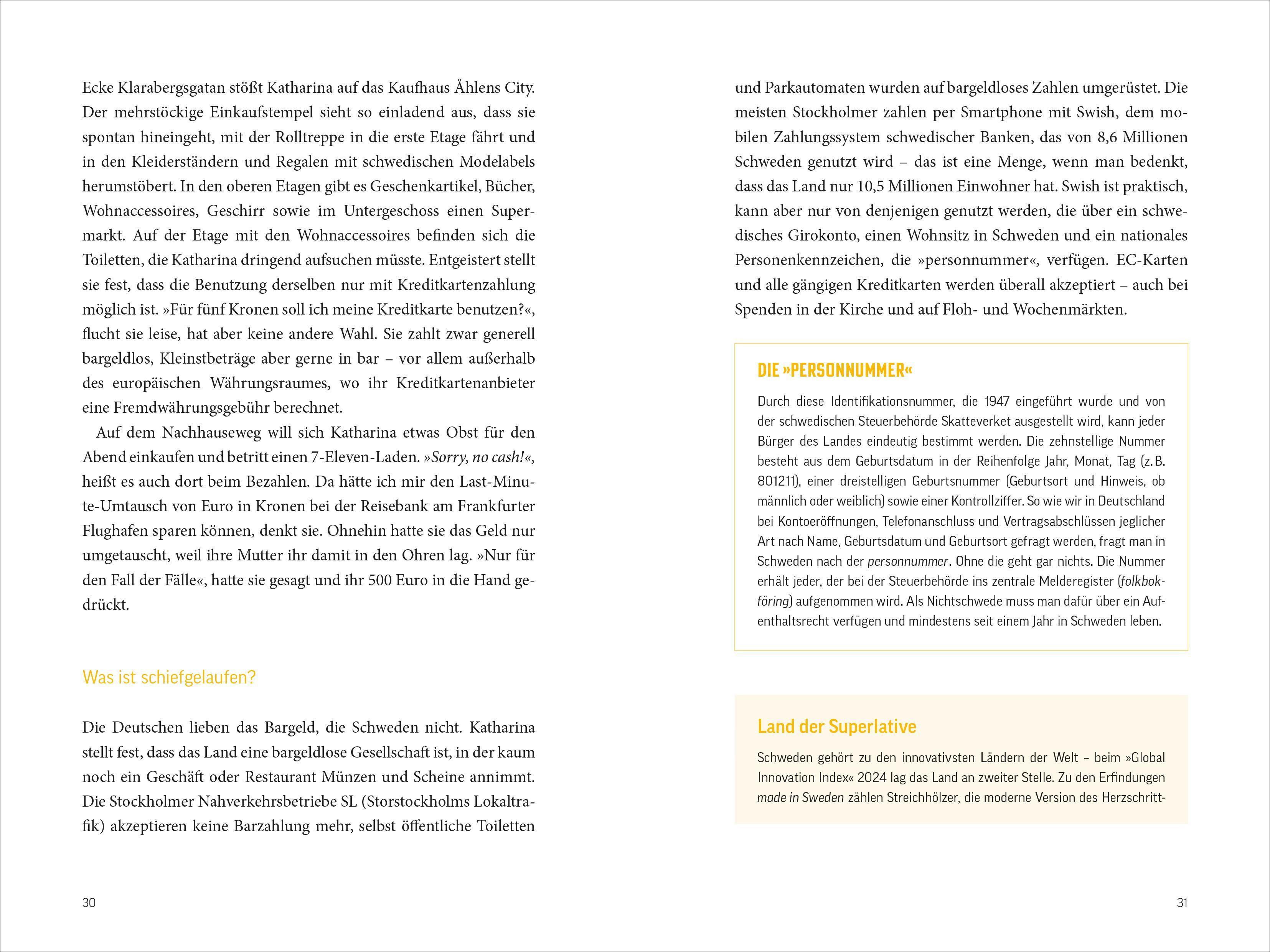 Beispielinhalt (Bild) Fettnäpfchenführer Schweden