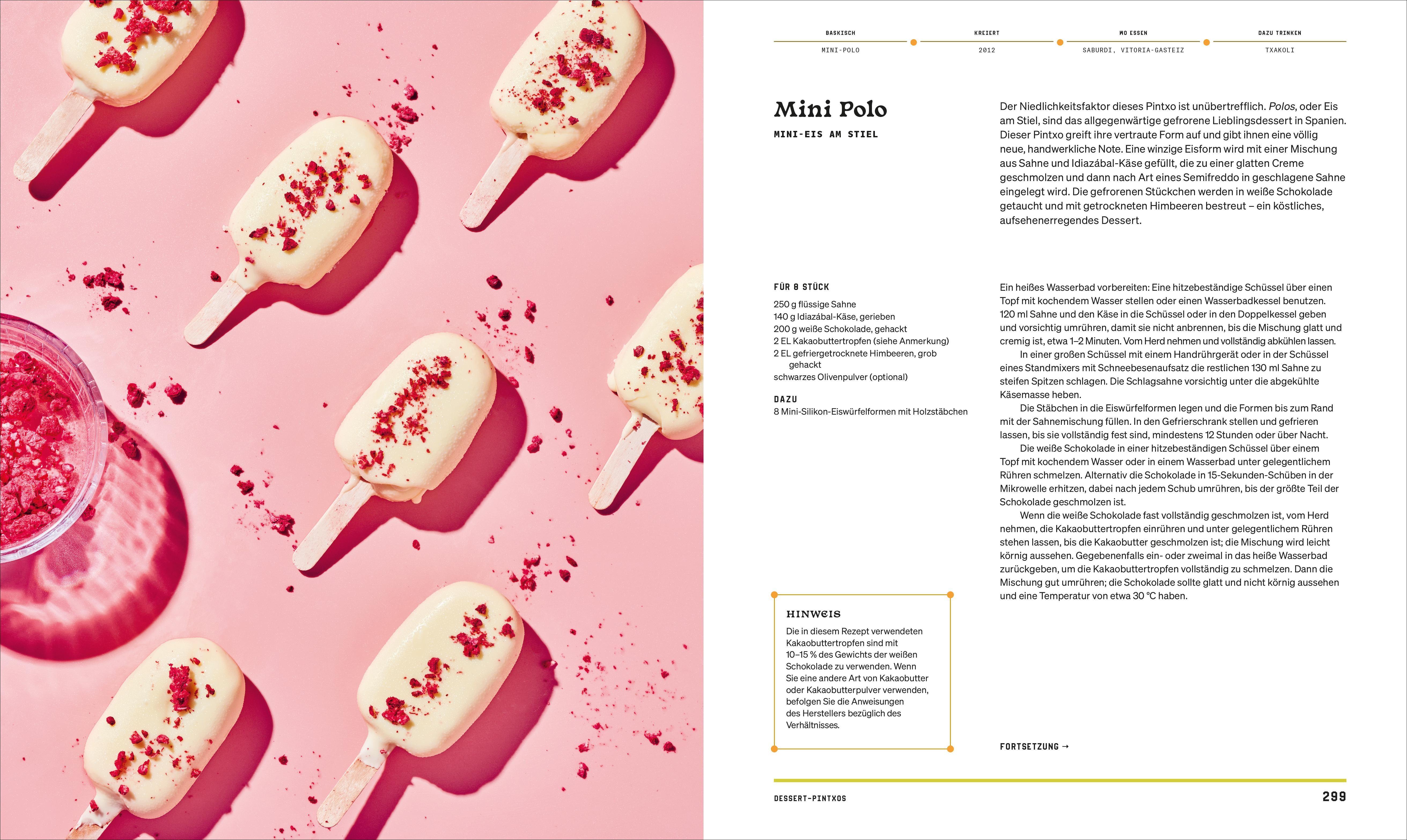 Beispielinhalt (Bild) Das Buch der Pintxos