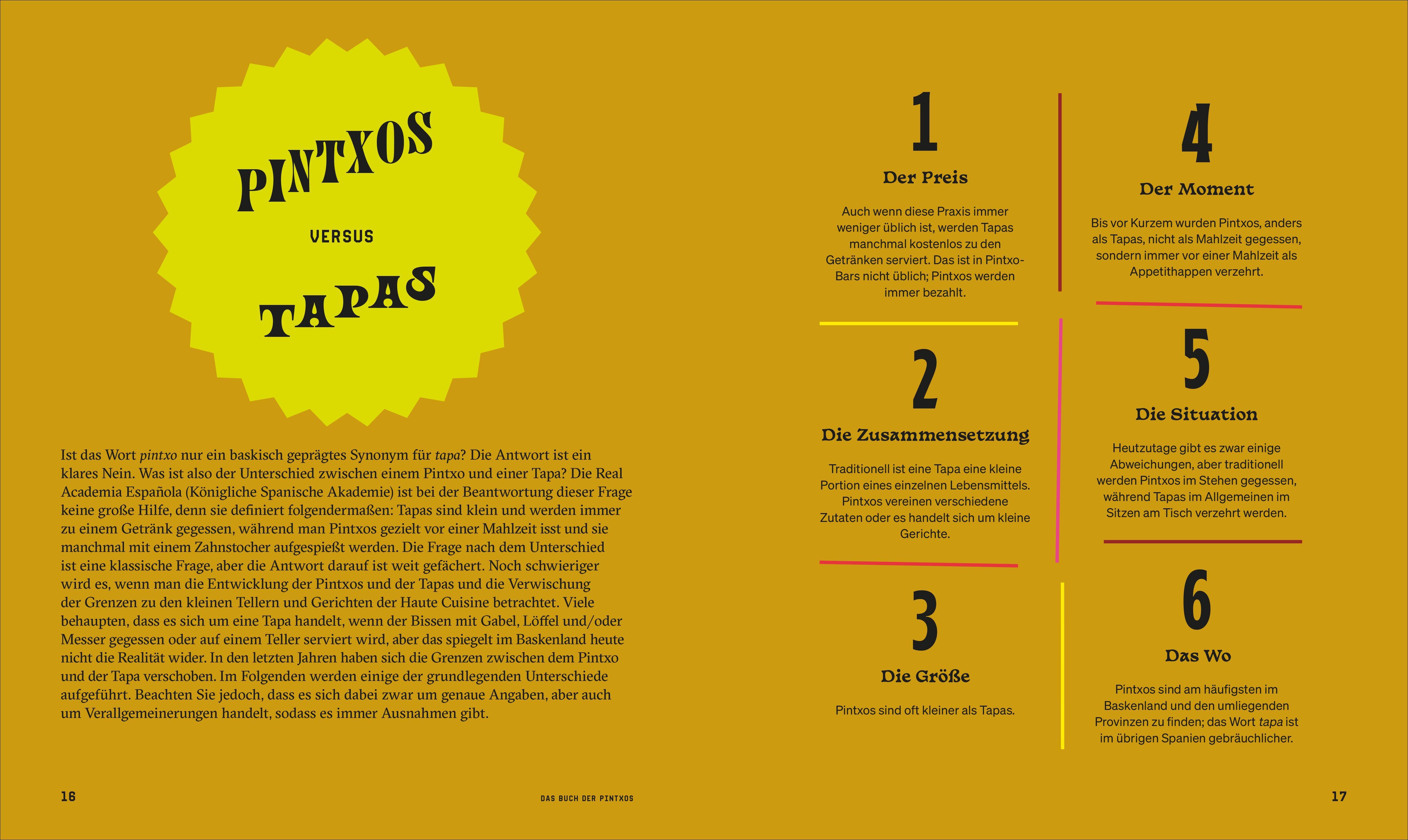 Beispielinhalt (Bild) Das Buch der Pintxos