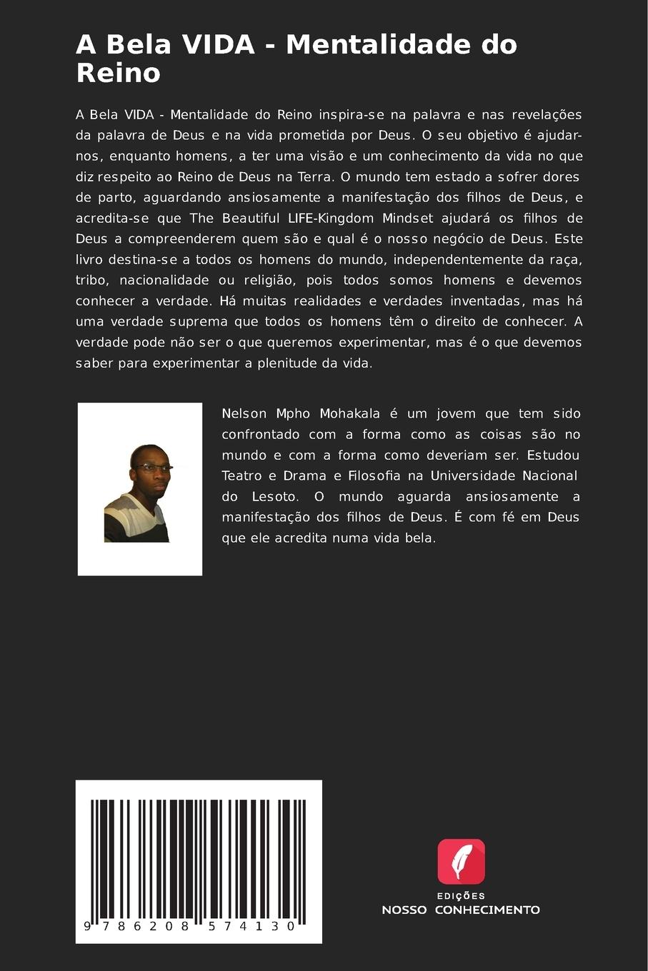 Rückseitencover A Bela VIDA - Mentalidade do Reino