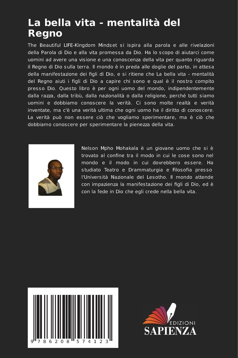 Rückseitencover La bella vita - mentalità del Regno