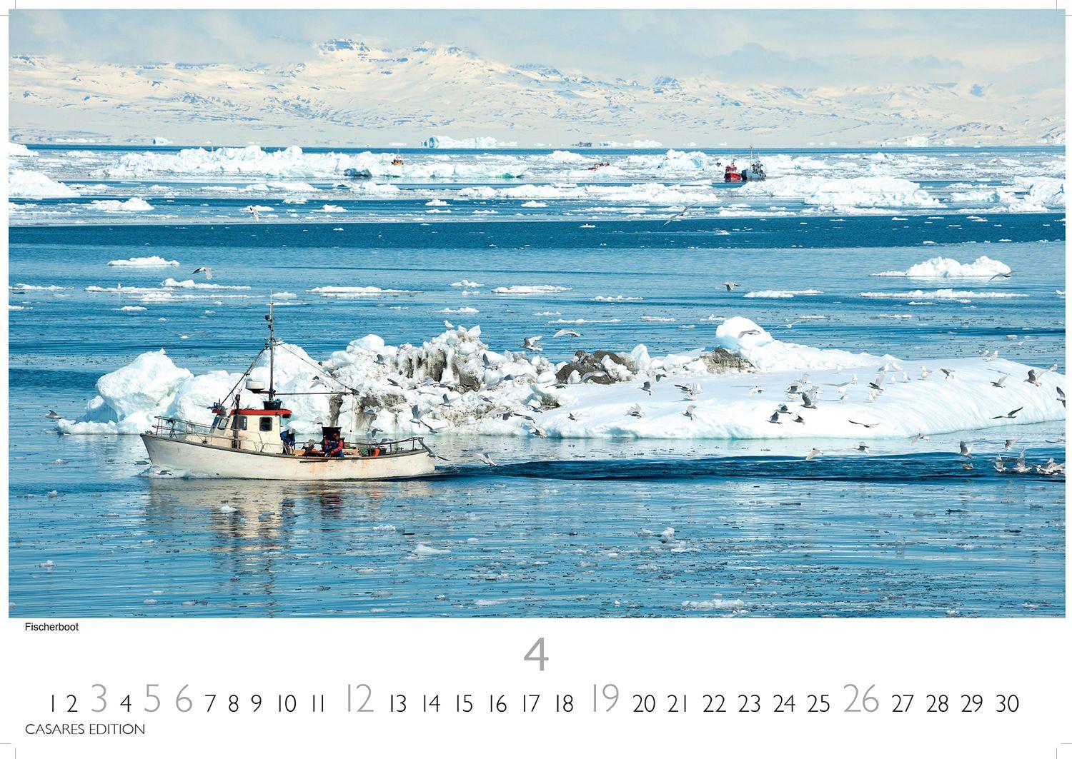 Beispielinhalt (Bild) Grönland Kalender 2026 - Wandkalender | Fotokalender Nordeuropa 24x35cm - . mit beeindruckenden Naturaufnahmen, Perfekt für Natur- und Reisebegeisterte