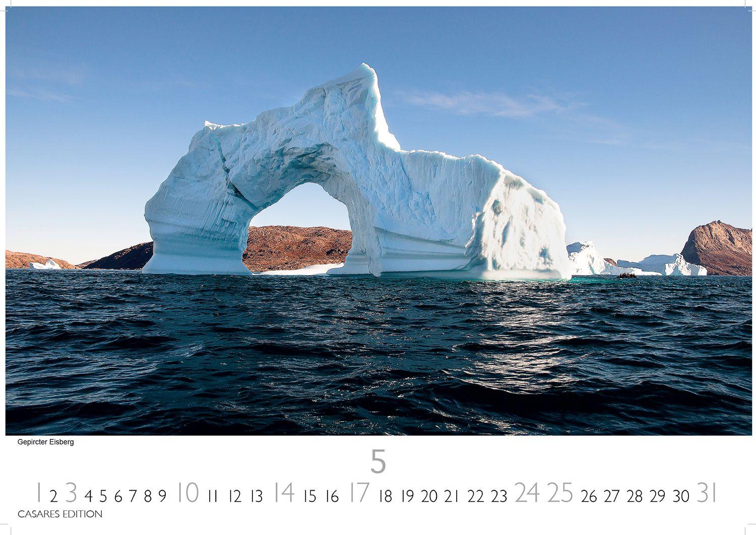 Beispielinhalt (Bild) Grönland Kalender 2026 - Wandkalender | Fotokalender Nordeuropa 24x35cm - . mit beeindruckenden Naturaufnahmen, Perfekt für Natur- und Reisebegeisterte