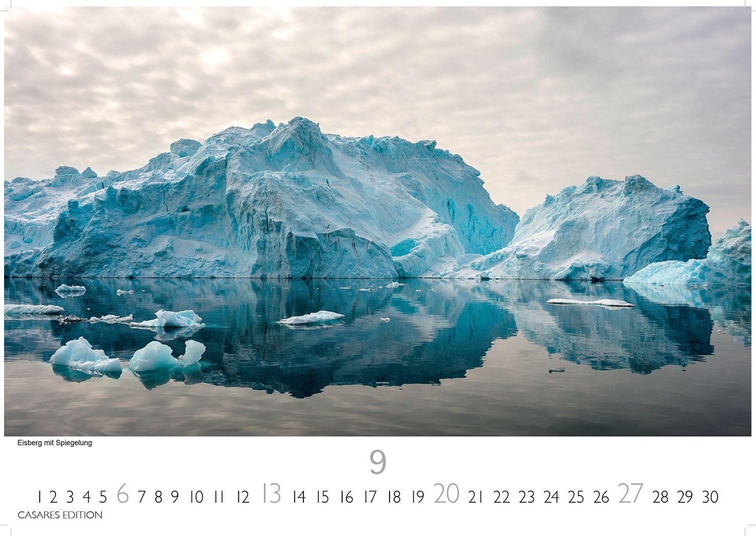 Beispielinhalt (Bild) Grönland Kalender 2026 - Wandkalender | Fotokalender Nordeuropa 24x35cm - . mit beeindruckenden Naturaufnahmen, Perfekt für Natur- und Reisebegeisterte