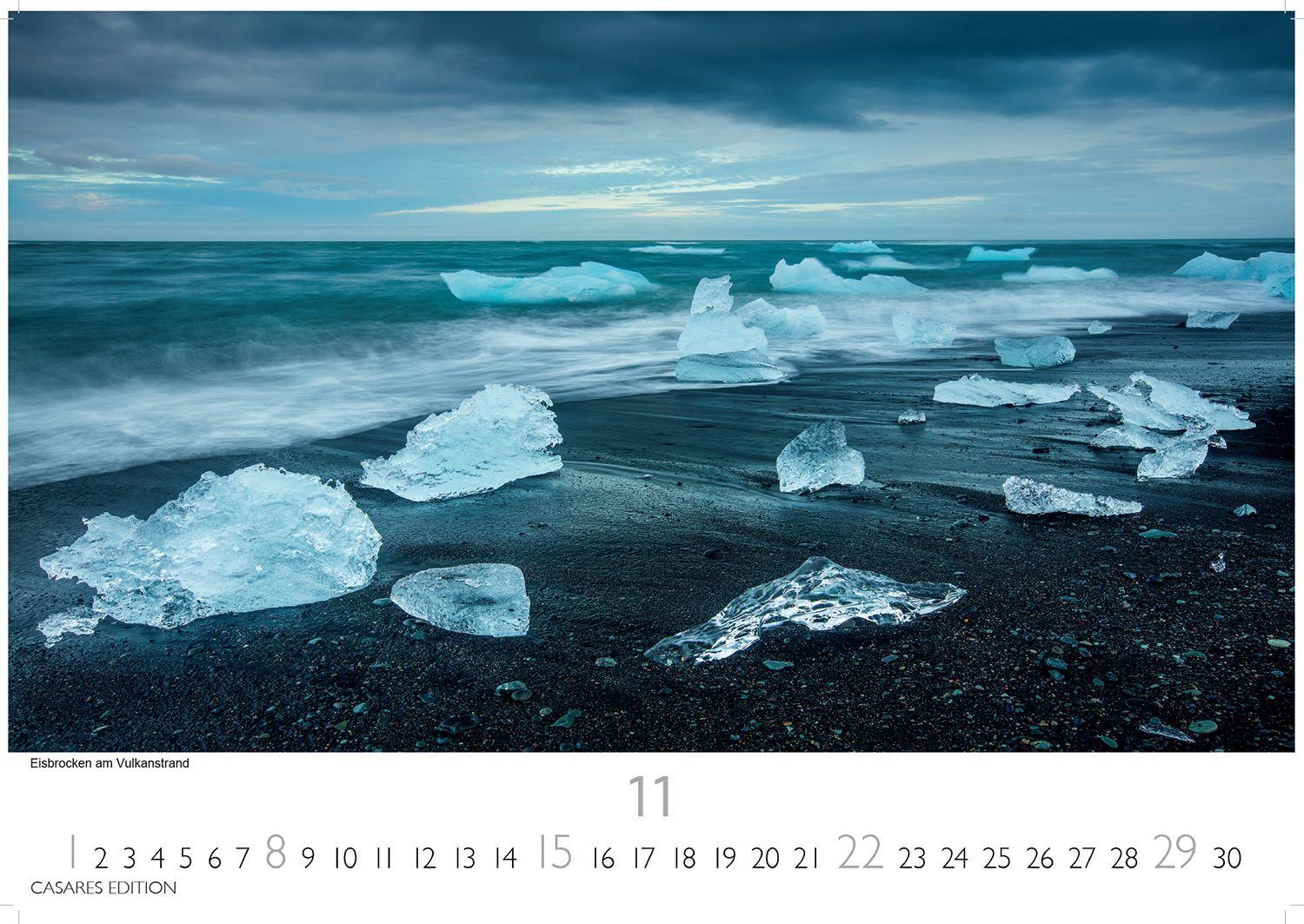Beispielinhalt (Bild) Grönland Kalender 2026 - Wandkalender | Fotokalender Nordeuropa 24x35cm - . mit beeindruckenden Naturaufnahmen, Perfekt für Natur- und Reisebegeisterte