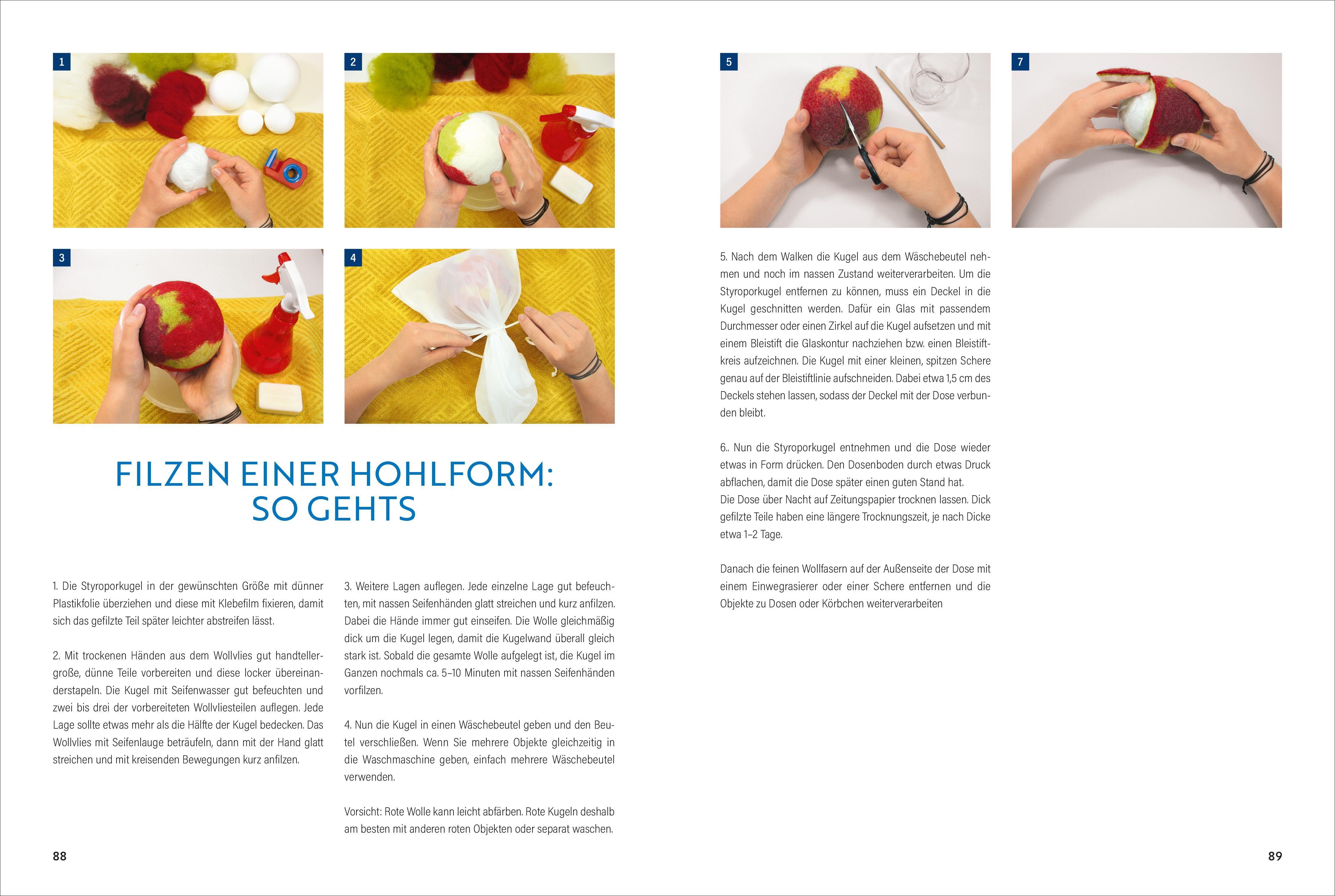 Beispielinhalt (Bild) Das große Buch vom Filzen