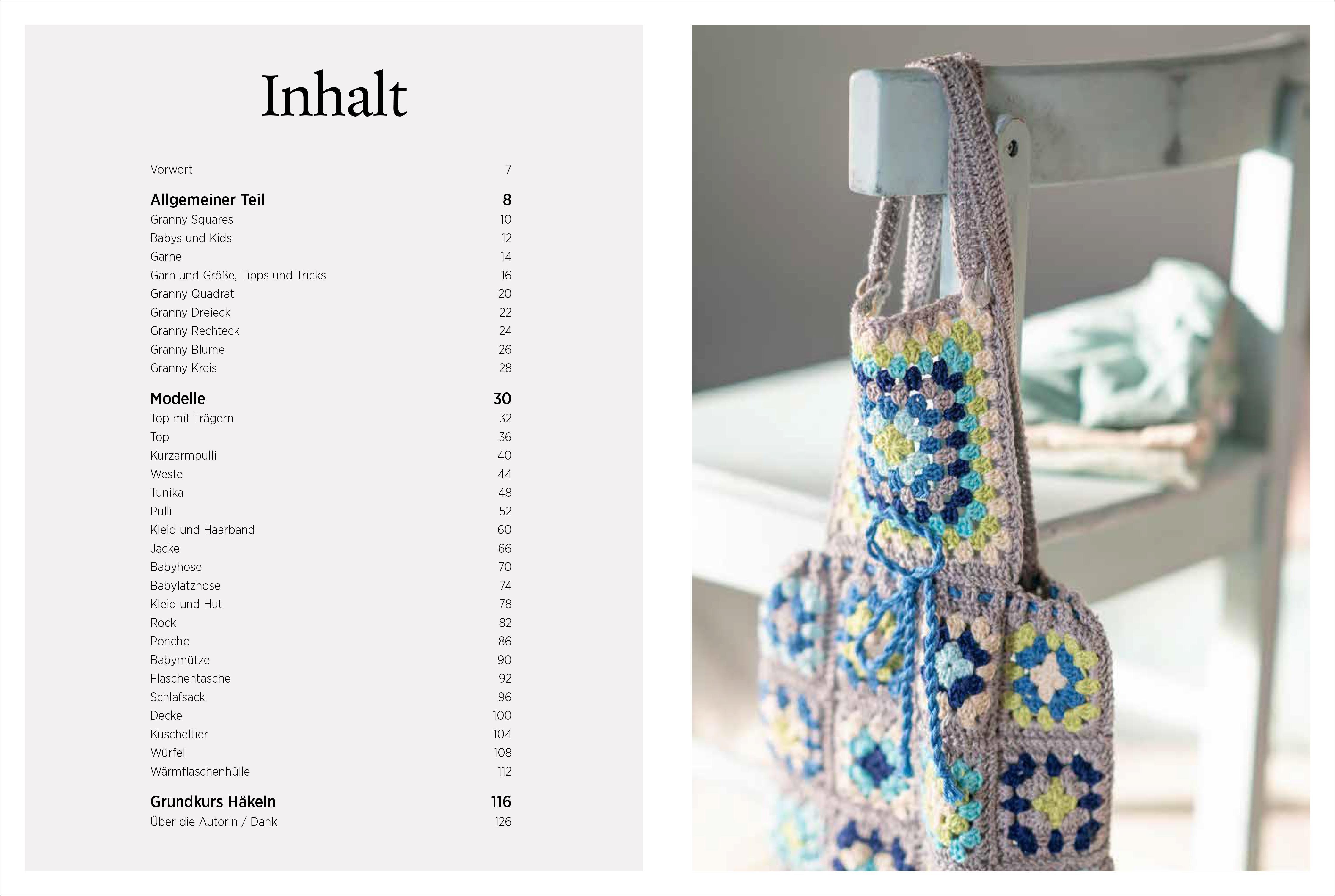 Beispielinhalt (Bild) Granny Squares für die Kleinen