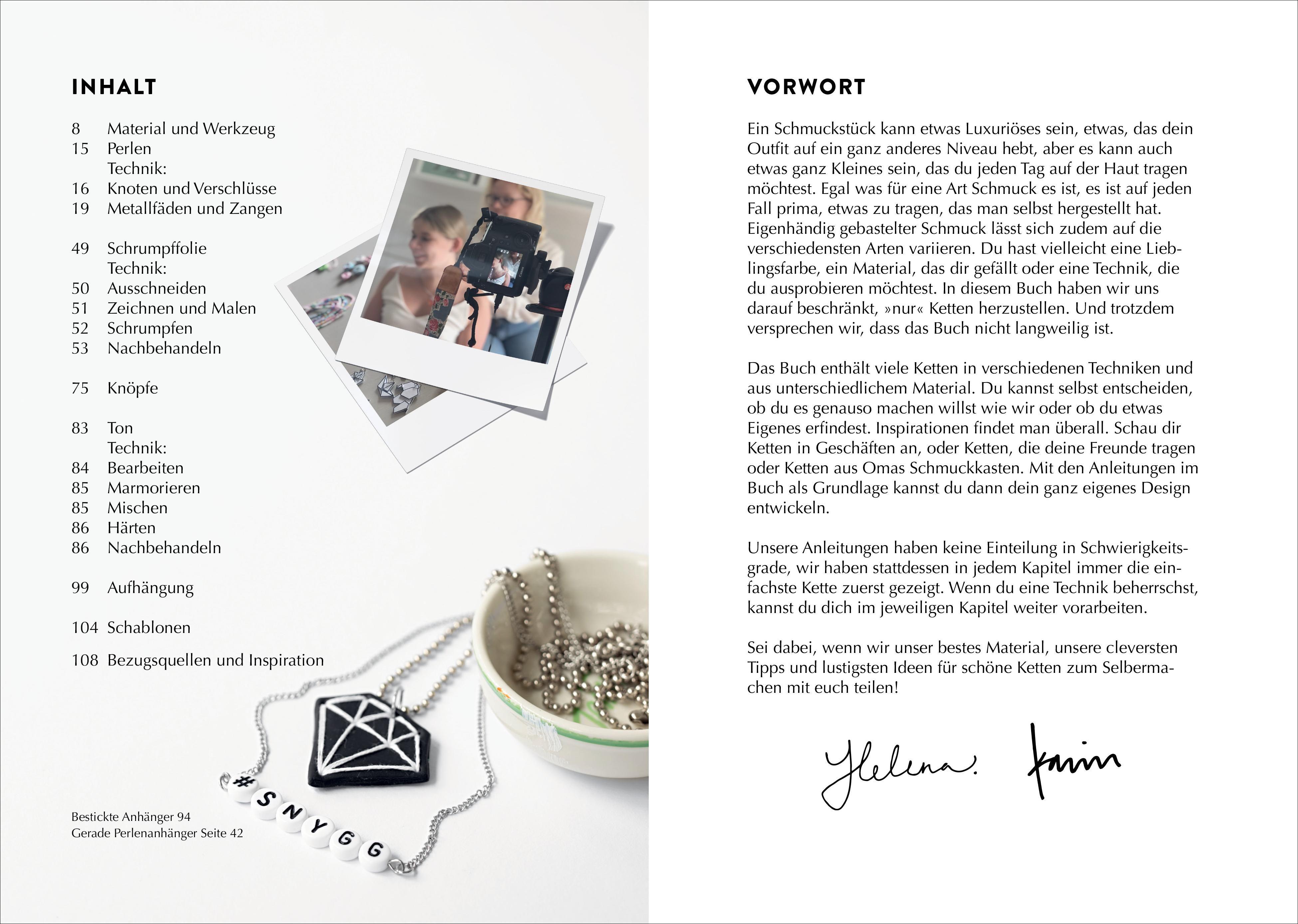 Beispielinhalt (Bild) Ketten handmade