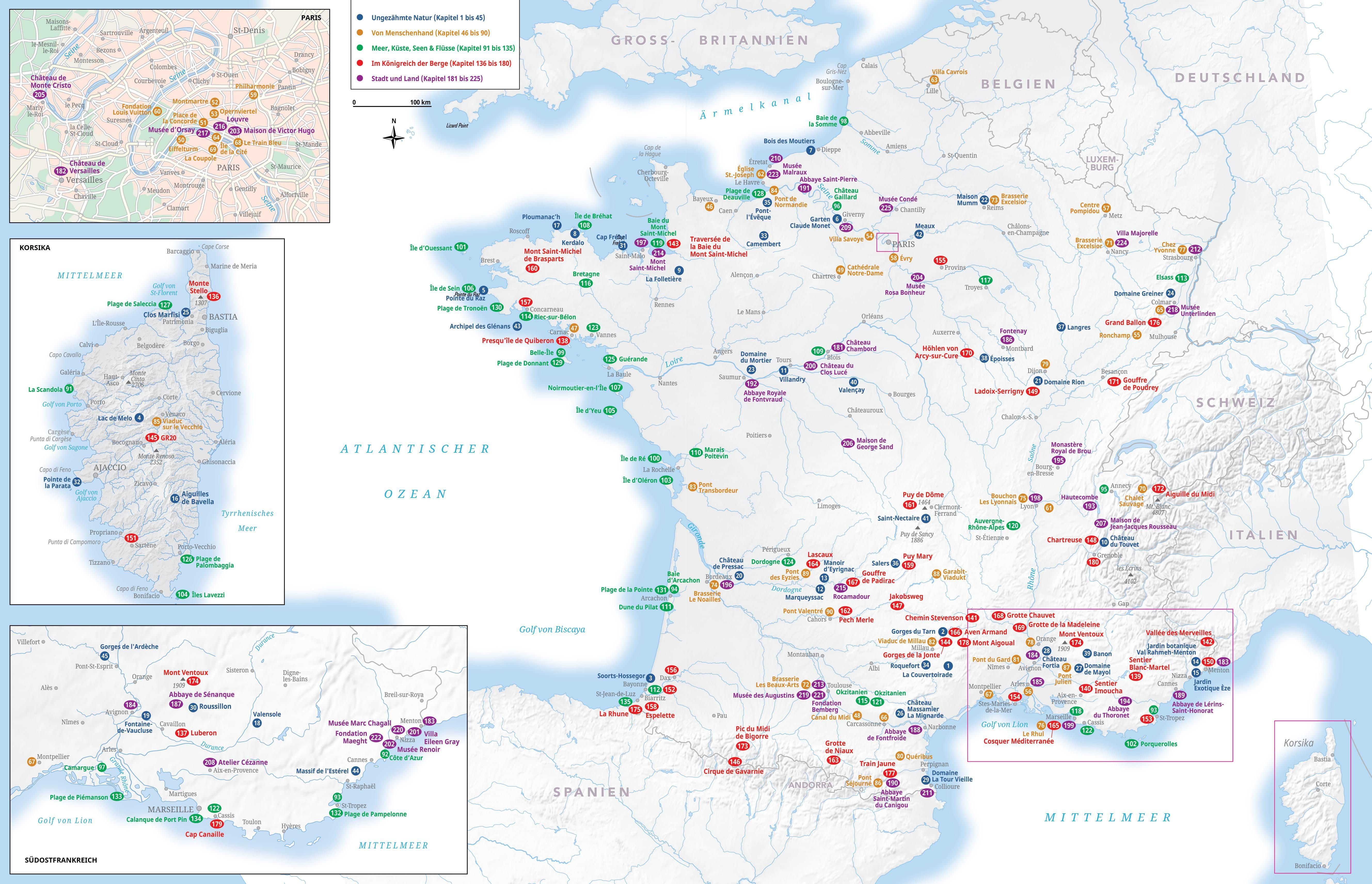 Beispielinhalt (Bild) In 225 Reisen durch Frankreich