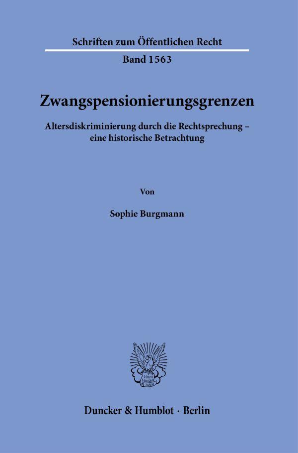 Vorderes Coverbild Zwangspensionierungsgrenzen