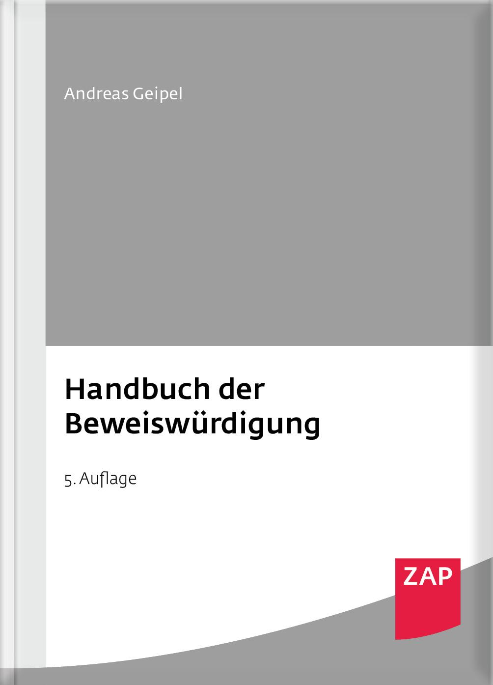 Vorderes Coverbild Handbuch der Beweiswürdigung