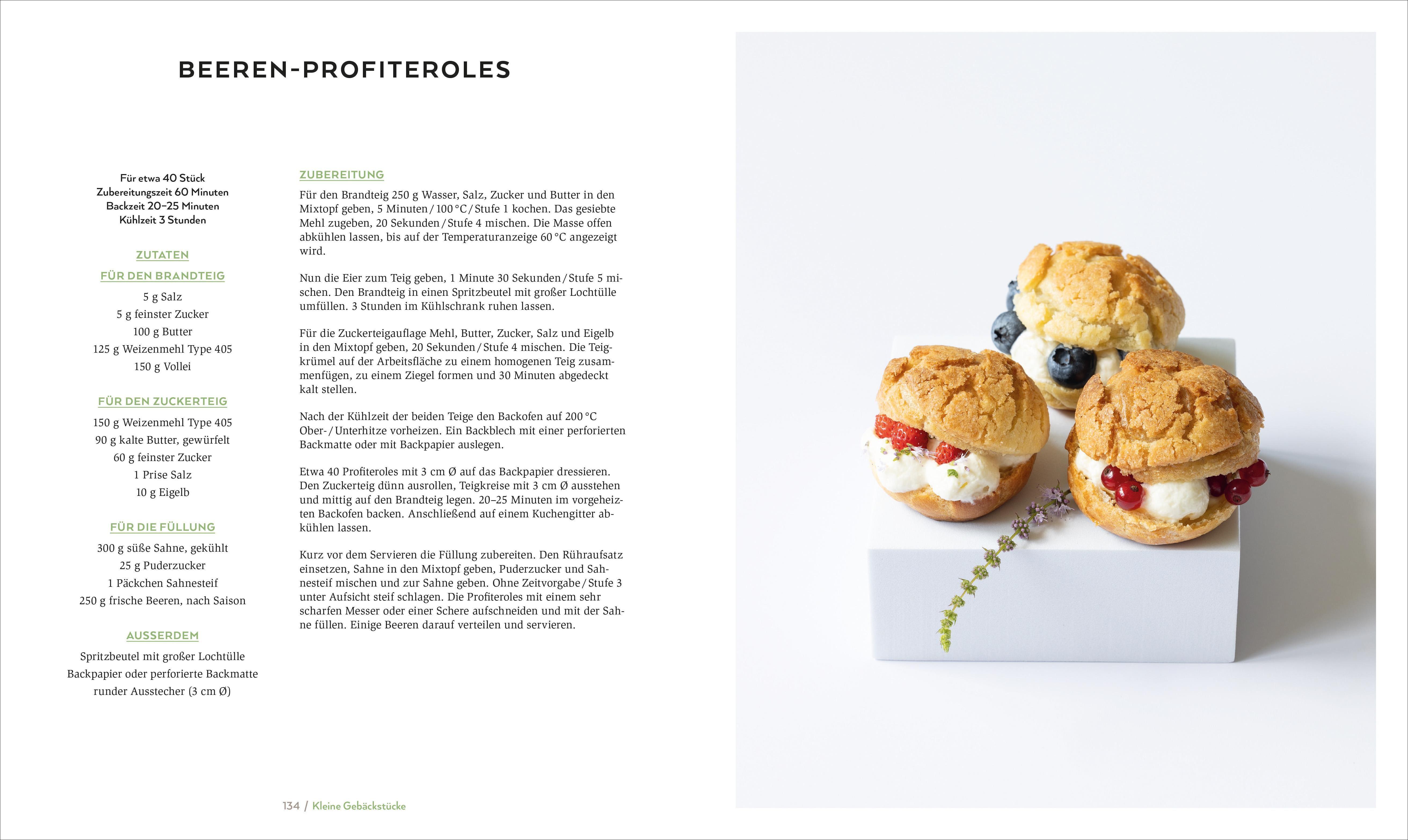 Beispielinhalt (Bild) Patisserie mit dem Thermomix