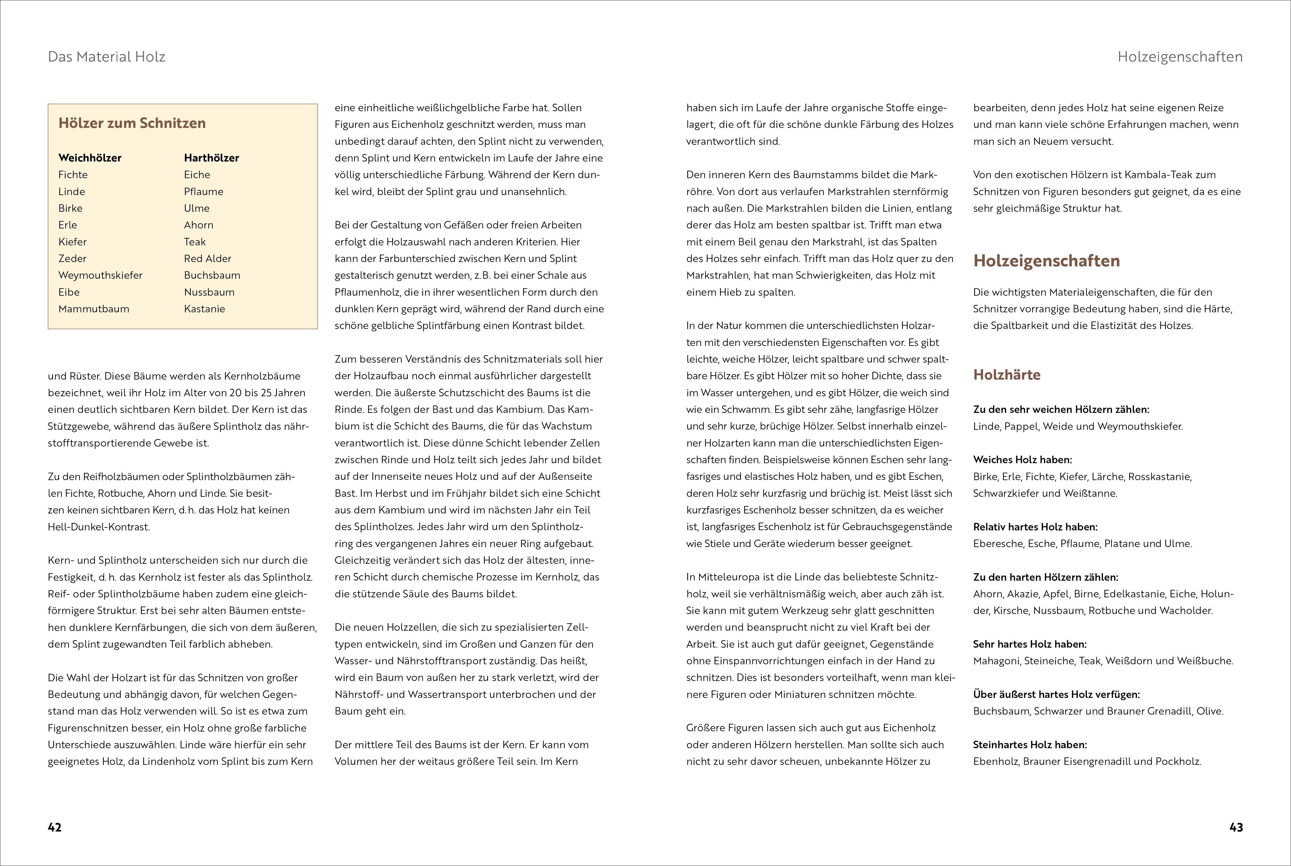 Beispielinhalt (Bild) Schnitzen