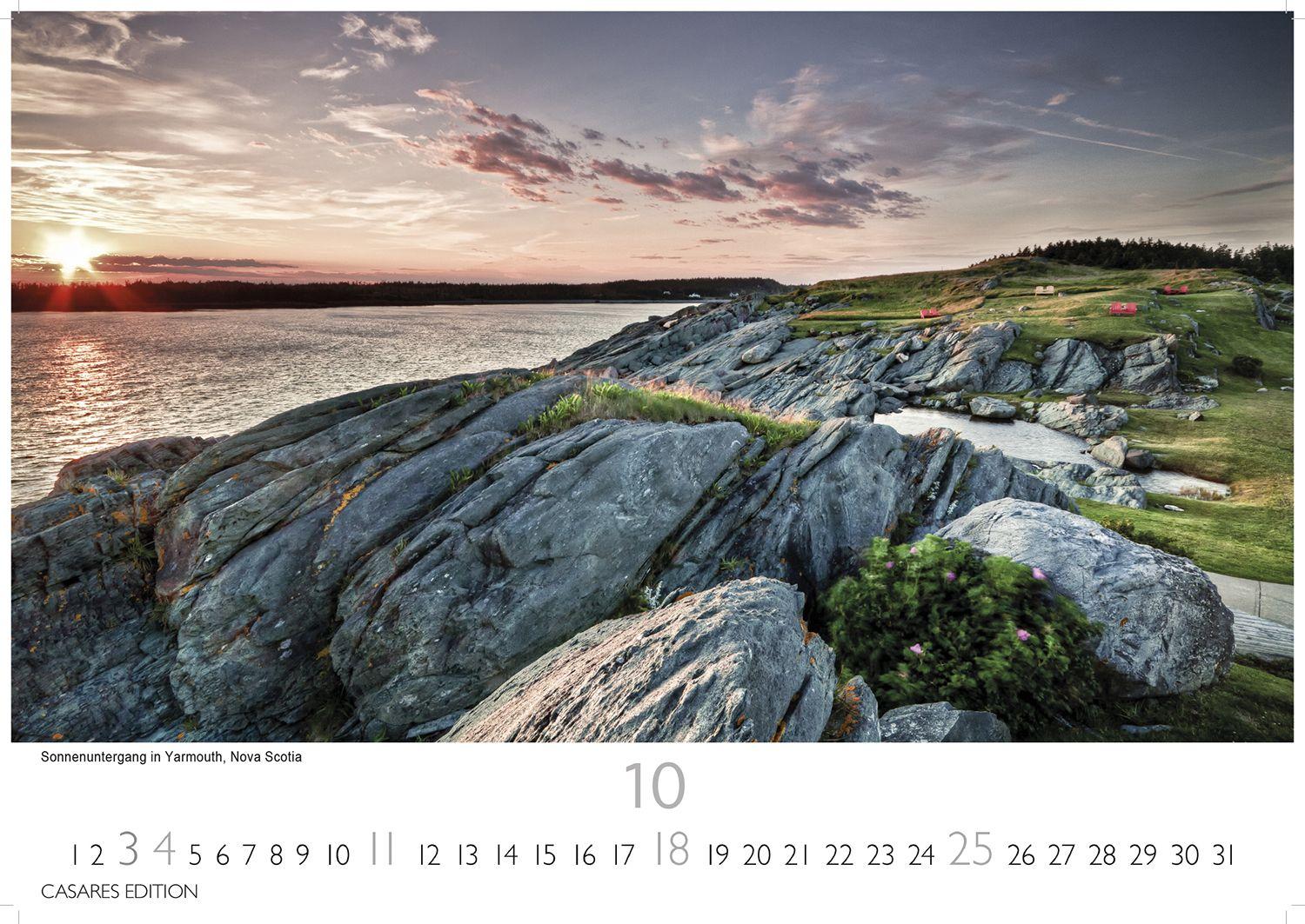 Beispielinhalt (Bild) Nordisches Licht Kalender 2026 - Wandkalender | Fotokalender Naturkalender 35x50cm - Hochwertiger . 2026 - mit 12 faszinierenden Fotografien von Landschaften im mildem nordischen Licht