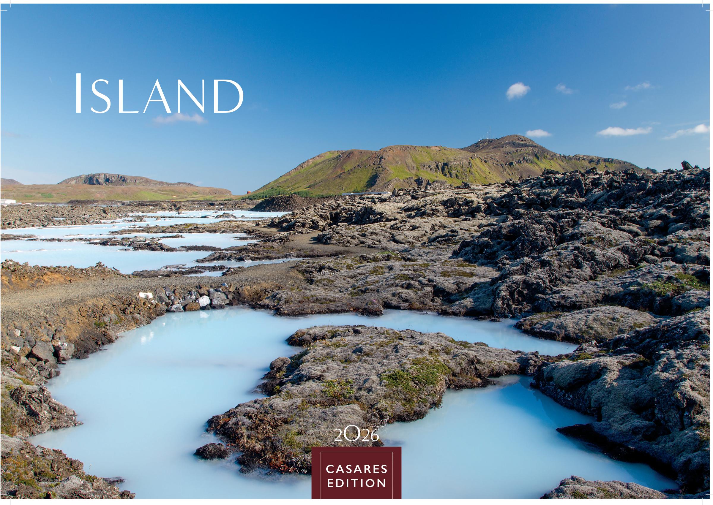 Vorderes Coverbild Island Kalender 2026 - Wandkalender | Fotokalender Naturkalender 24x35 cm - Hochwertiger . mit atemberaubenden Island-Landschaften